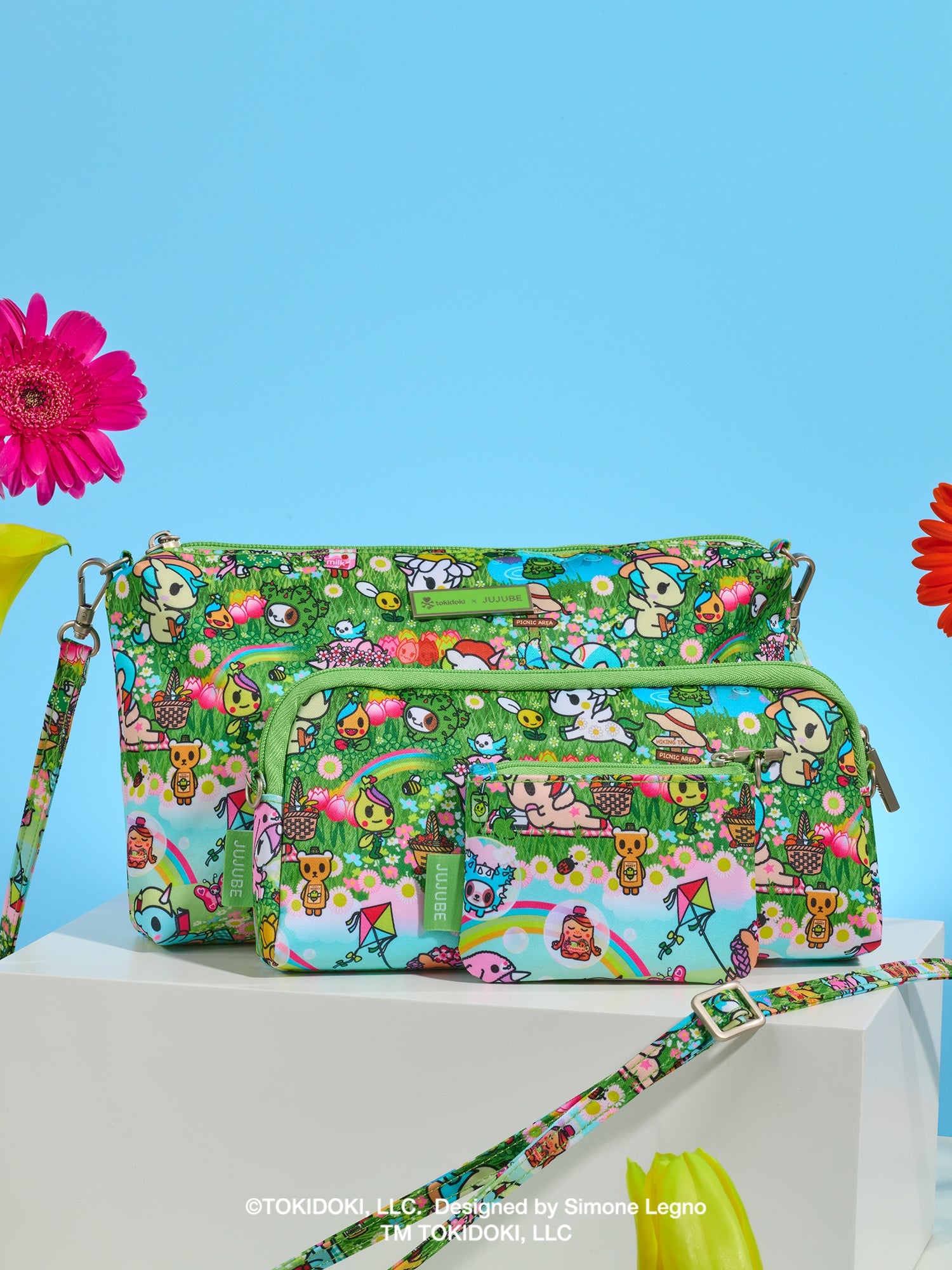 tokidoki Be Quick Clutch - Meadow Blooms