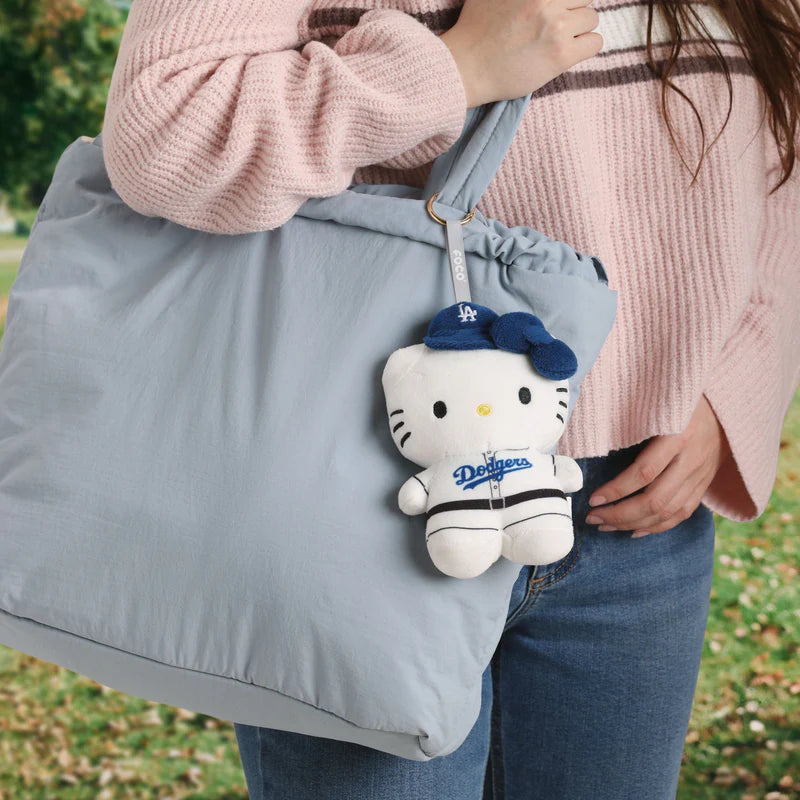 LA Dodgers Hello Kitty Plush Bag Charm Keychain