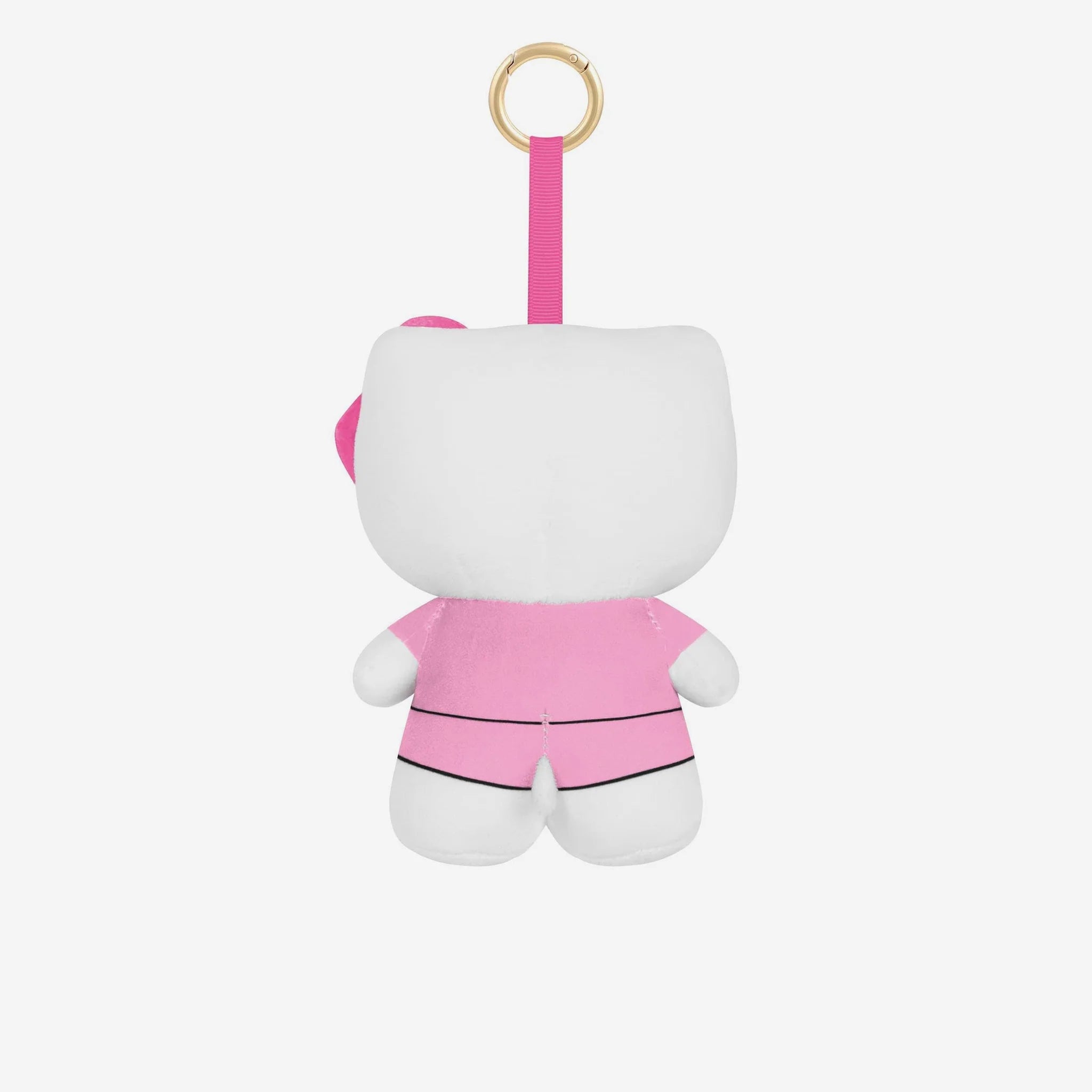 LA Dodgers Hello Kitty Plush Bag Charm Keychain - Pink