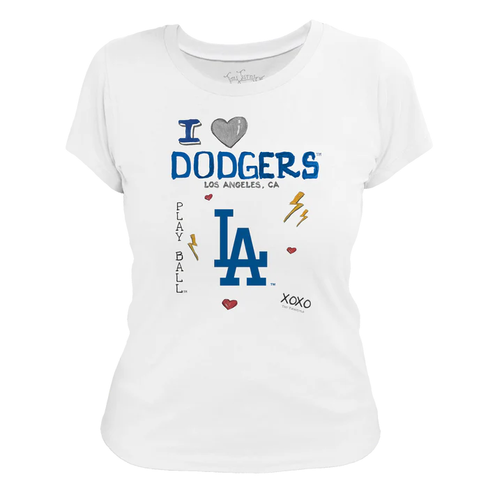 LA I Heart Dodgers Women's Tee Tiny Turnips