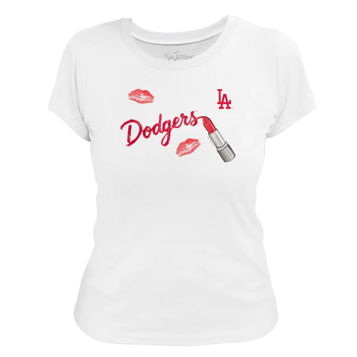 LA Dodgers Lipstick Women's Tee Tiny Turnips