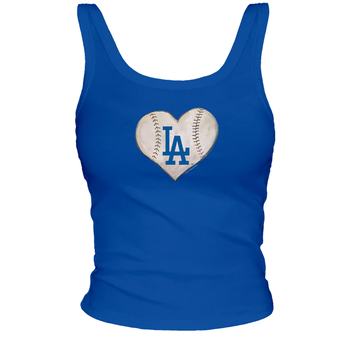 Dodgers Baseball Heart OG Tank Top