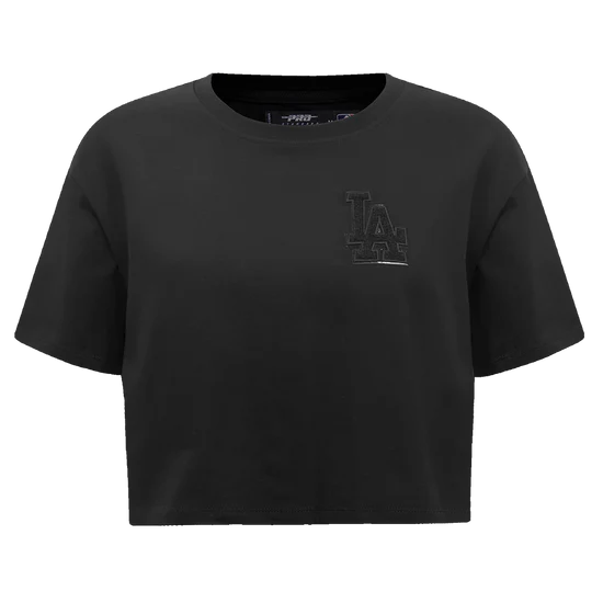 MLB LA Dodgers Triple Black Women's Boxy Tee