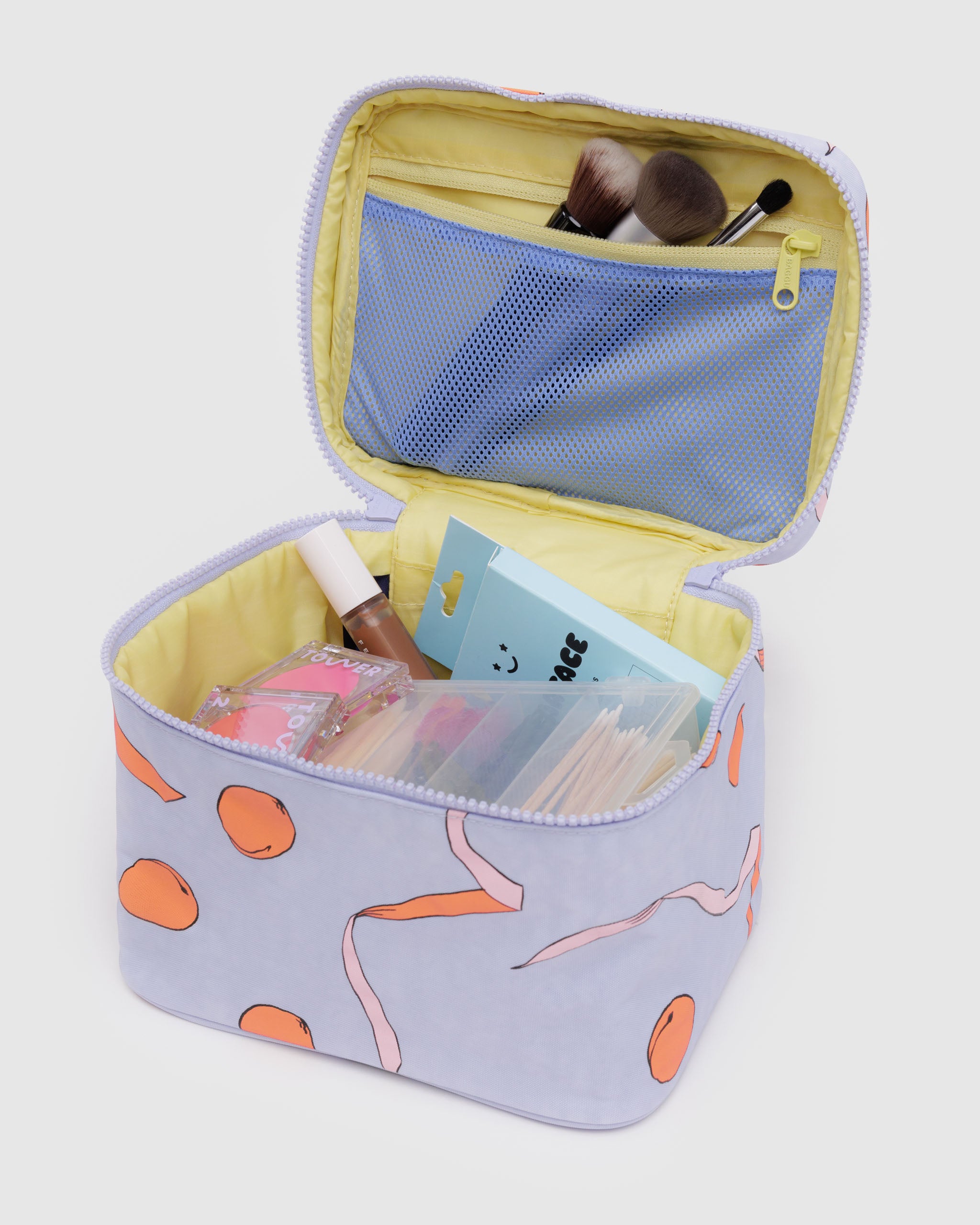 Baggu Large Cosmetic Case - Apricots & Ribbons