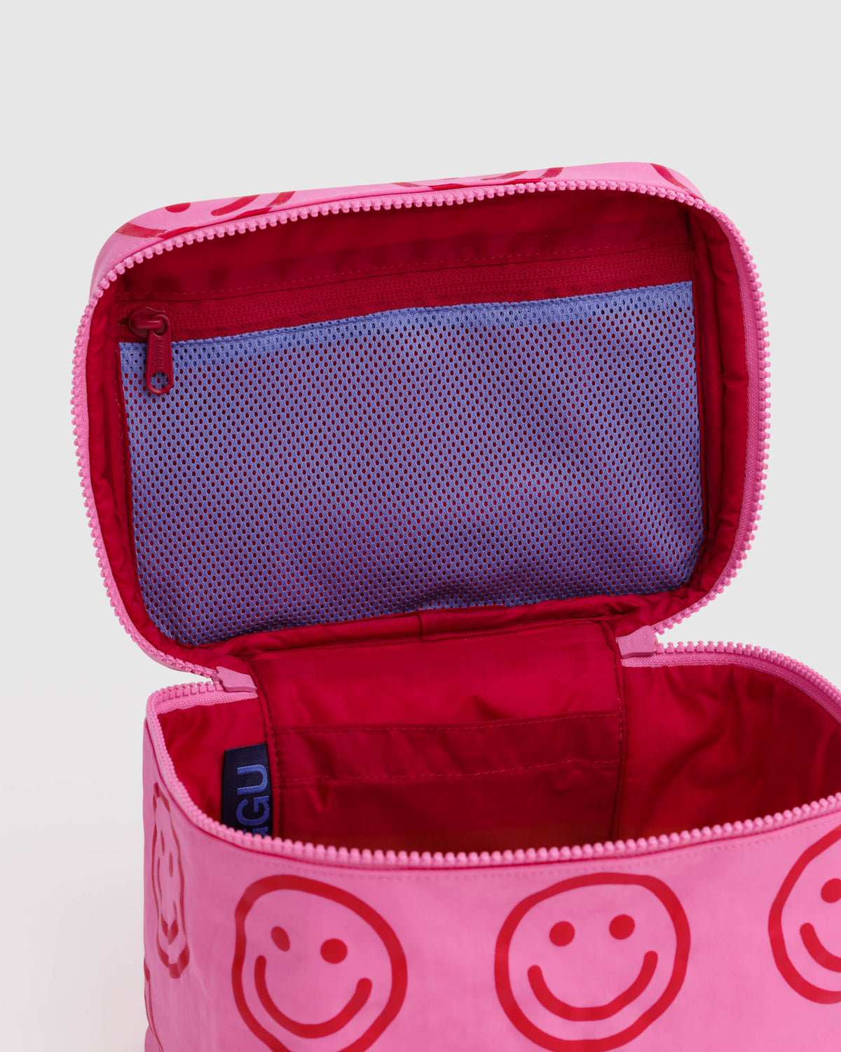 BAGGU Large Cosmetic Case - Azalea Pink Happy