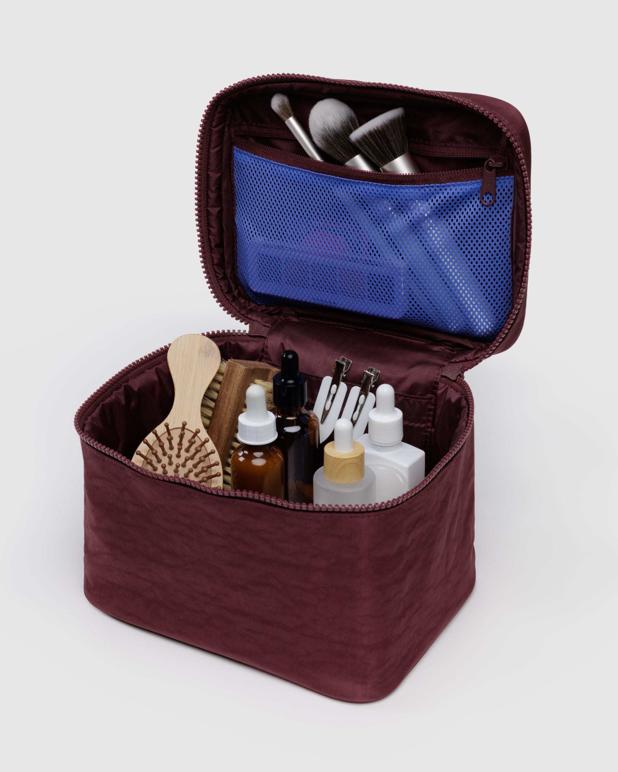 BAGGU Large Cosmetic Case - Mahogany