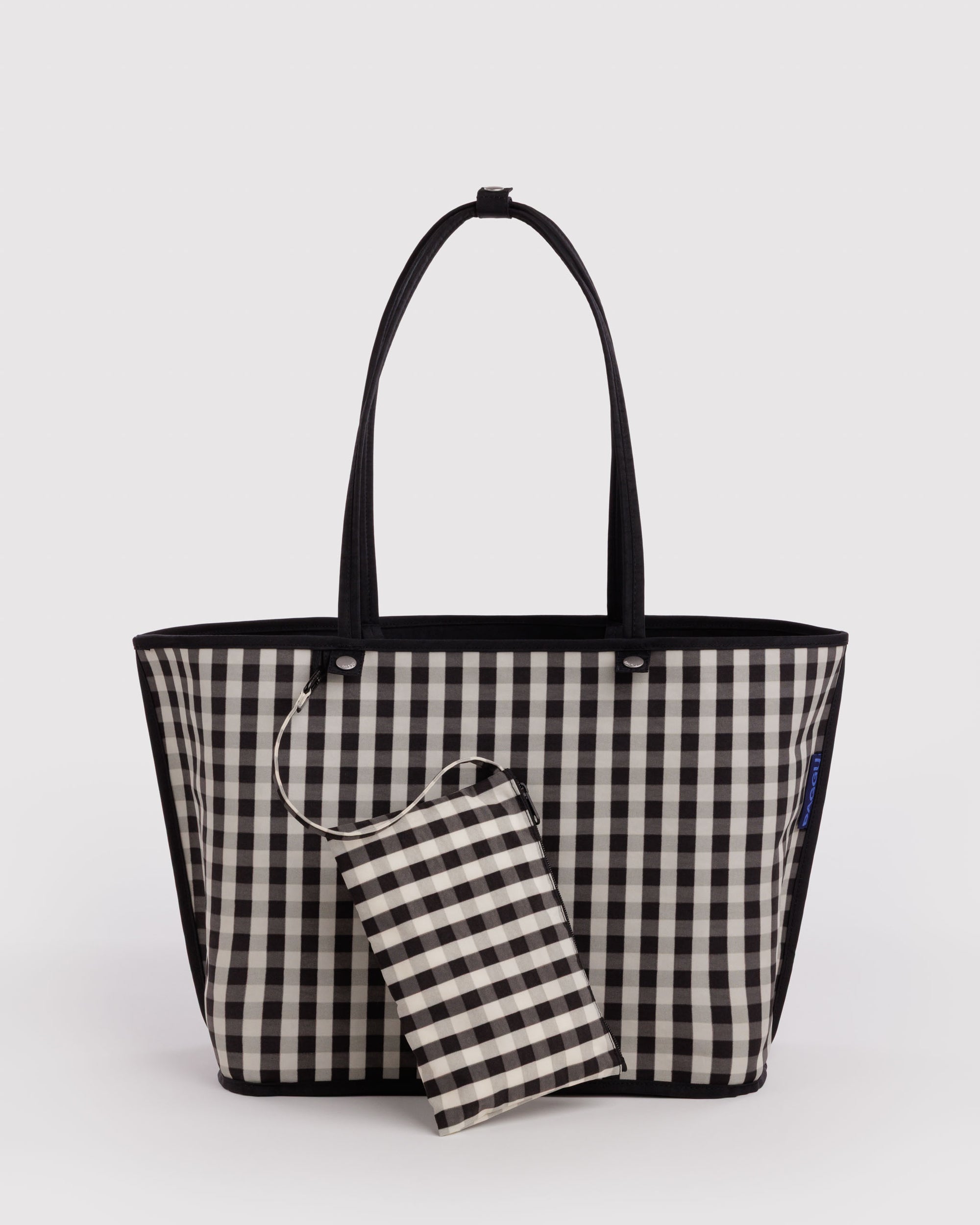 BAGGU Large Nylon Reversible Tote - Black Mix