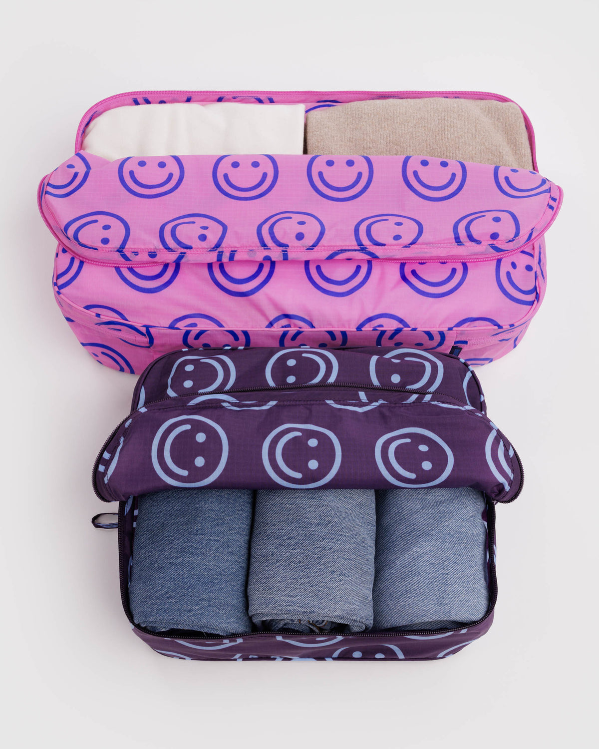 BAGGU Large Packing Cube Set - Bright Happy Mix
