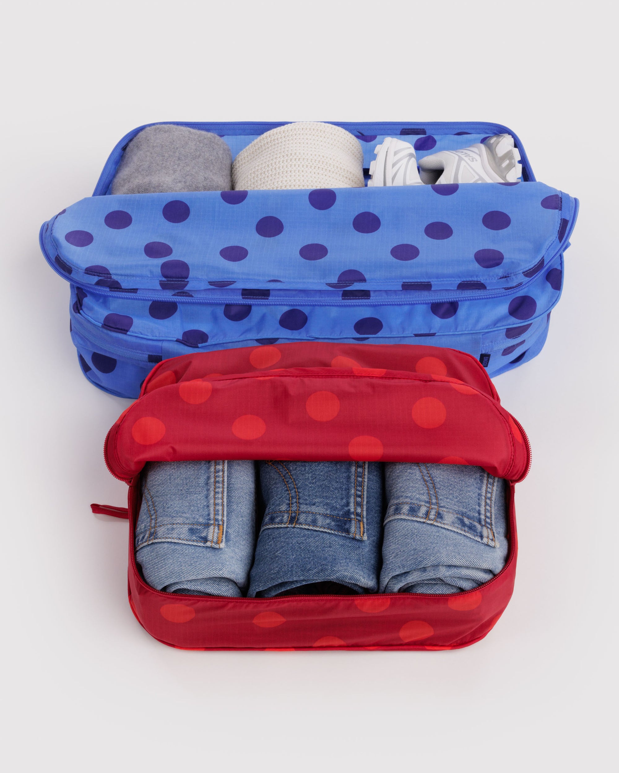 BAGGU Large Packing Cube Set - Polka Dot Set