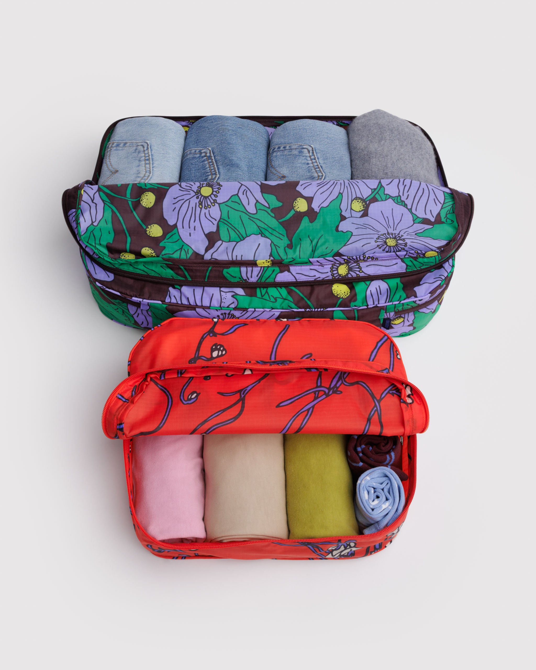 BAGGU Large Packing Cube Set - Poppy Mix