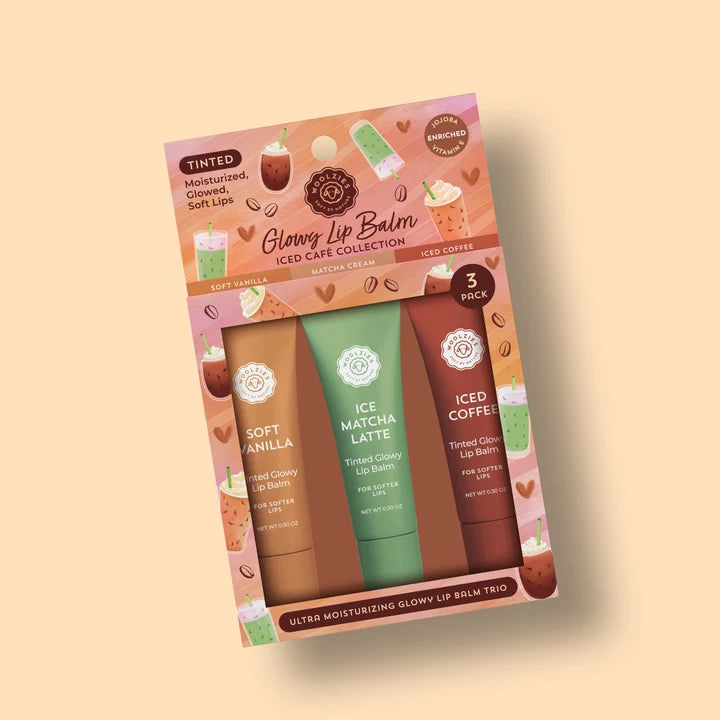 Glowy Lip Balm Trio – Iced Café Collection