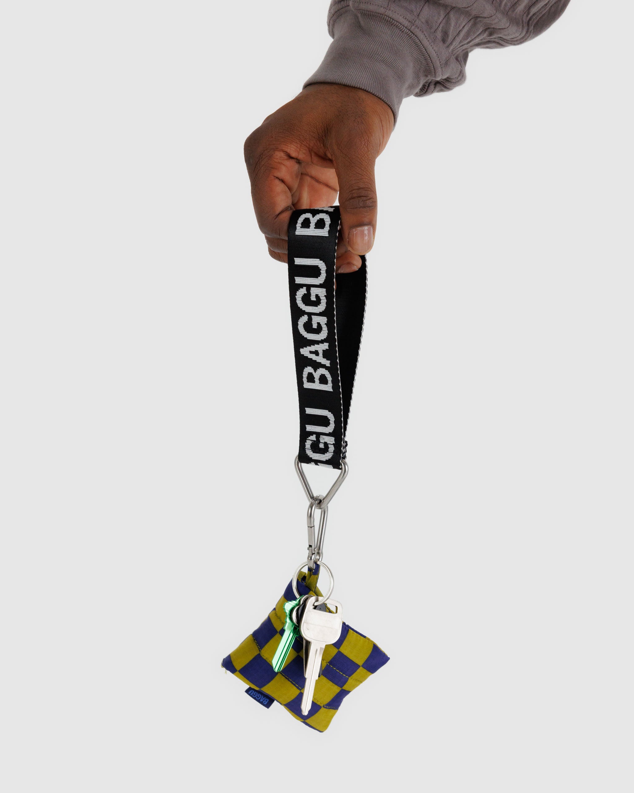 Baggu Logo Keychain - Black and White