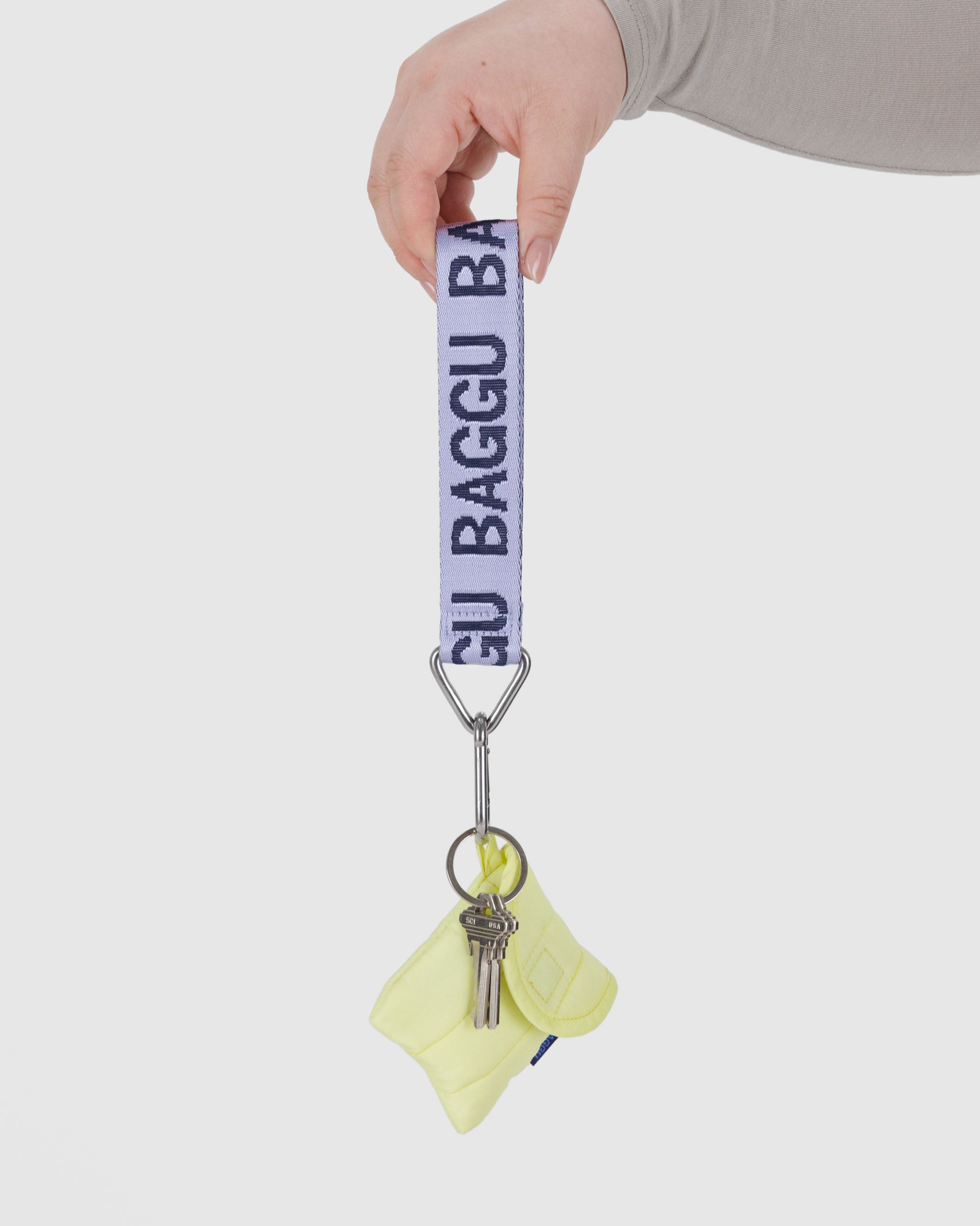 BAGGU Logo Keychain - Dusty Lilac