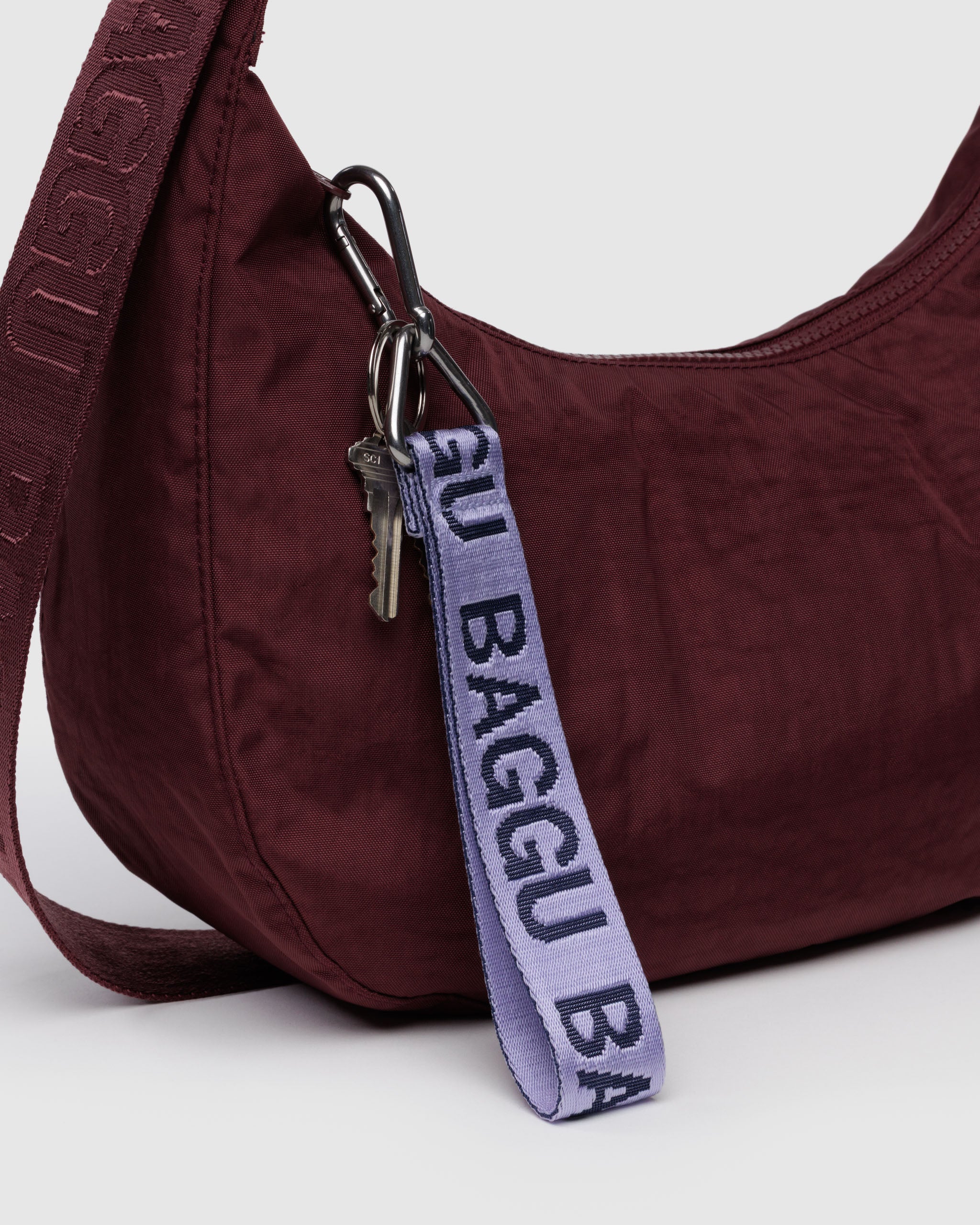BAGGU Logo Keychain - Dusty Lilac
