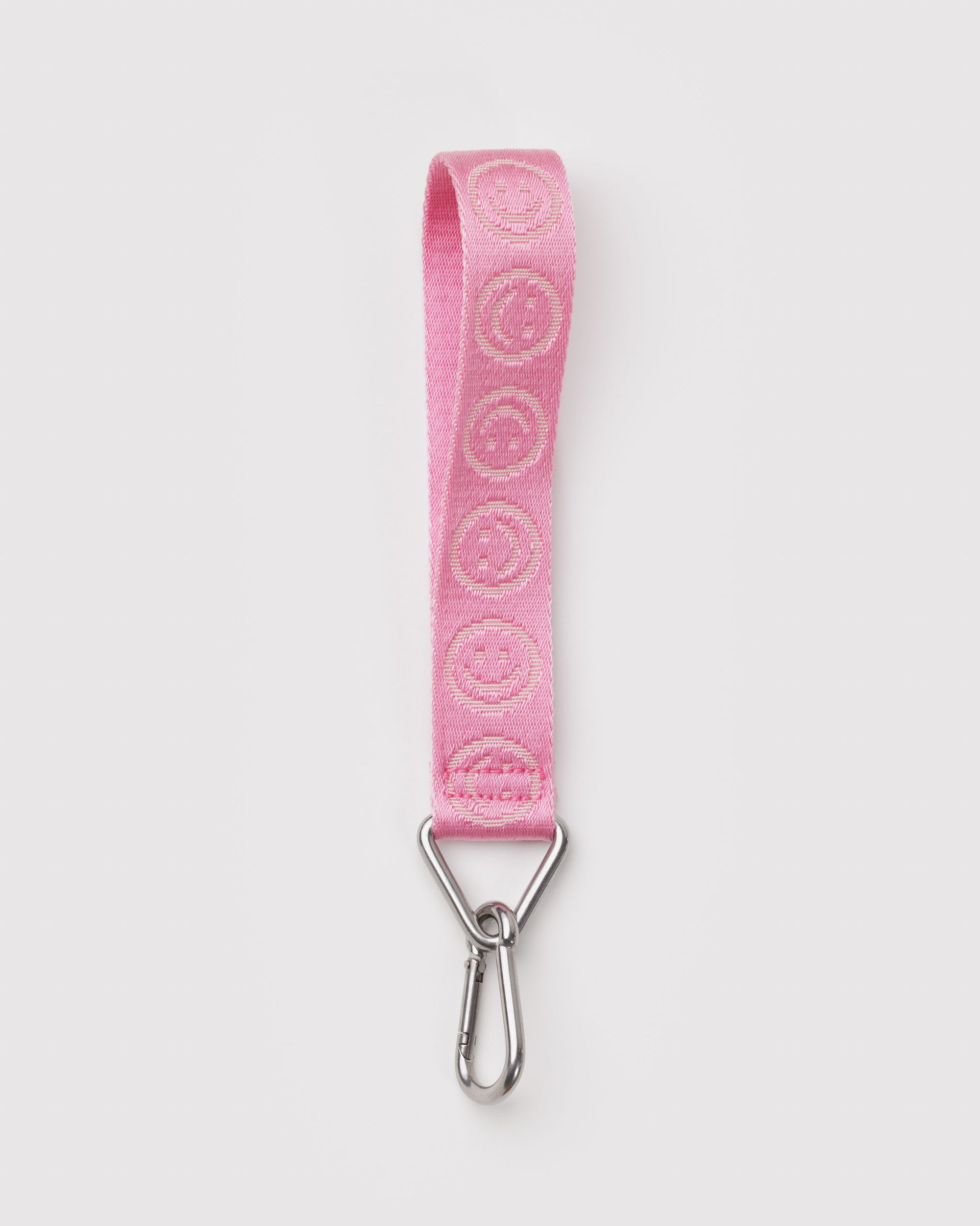 Baggu Logo Keychain - Pink Happy