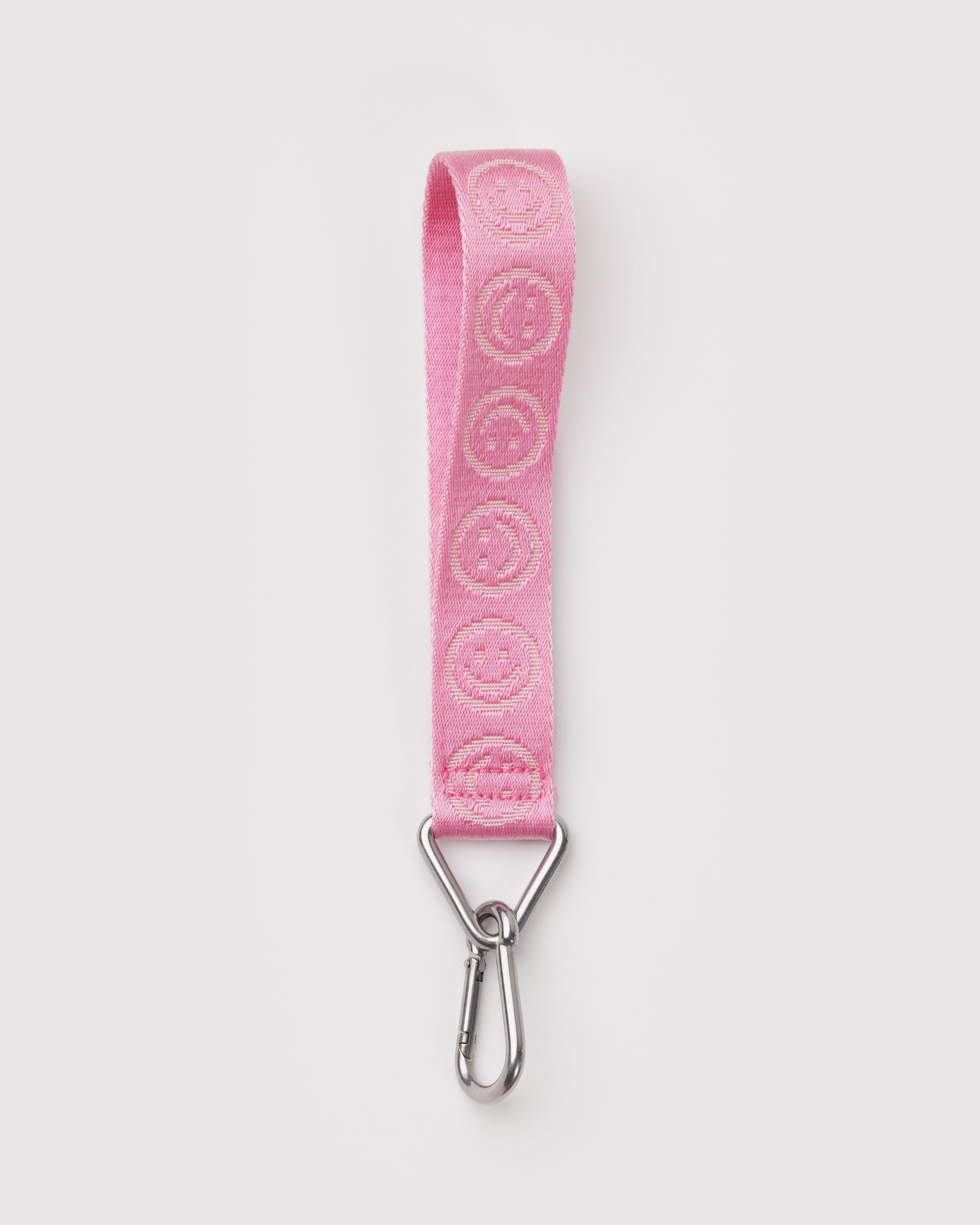 Baggu Logo Keychain - Pink Happy