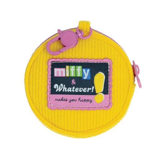 Miffy Flower Corduroy Coin Bag Charm