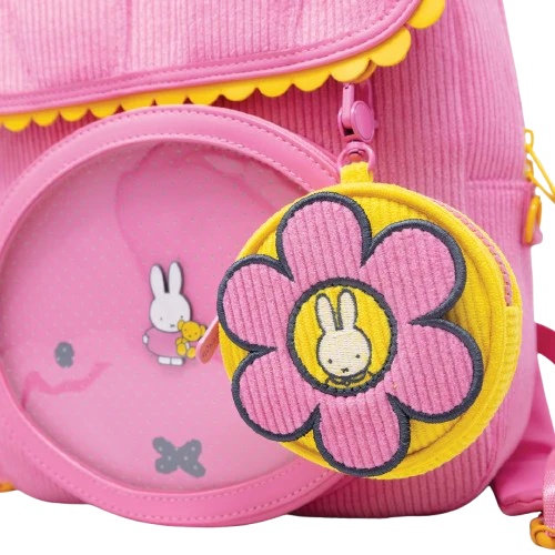 Miffy Flower Corduroy Coin Bag Charm