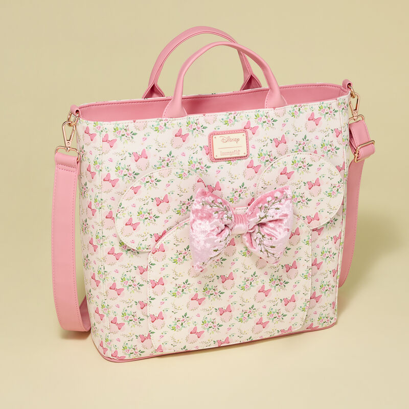Loungefly Minnie Mouse Floral All-Over Print Convertible Backpack & Tote Crossbody Bag
