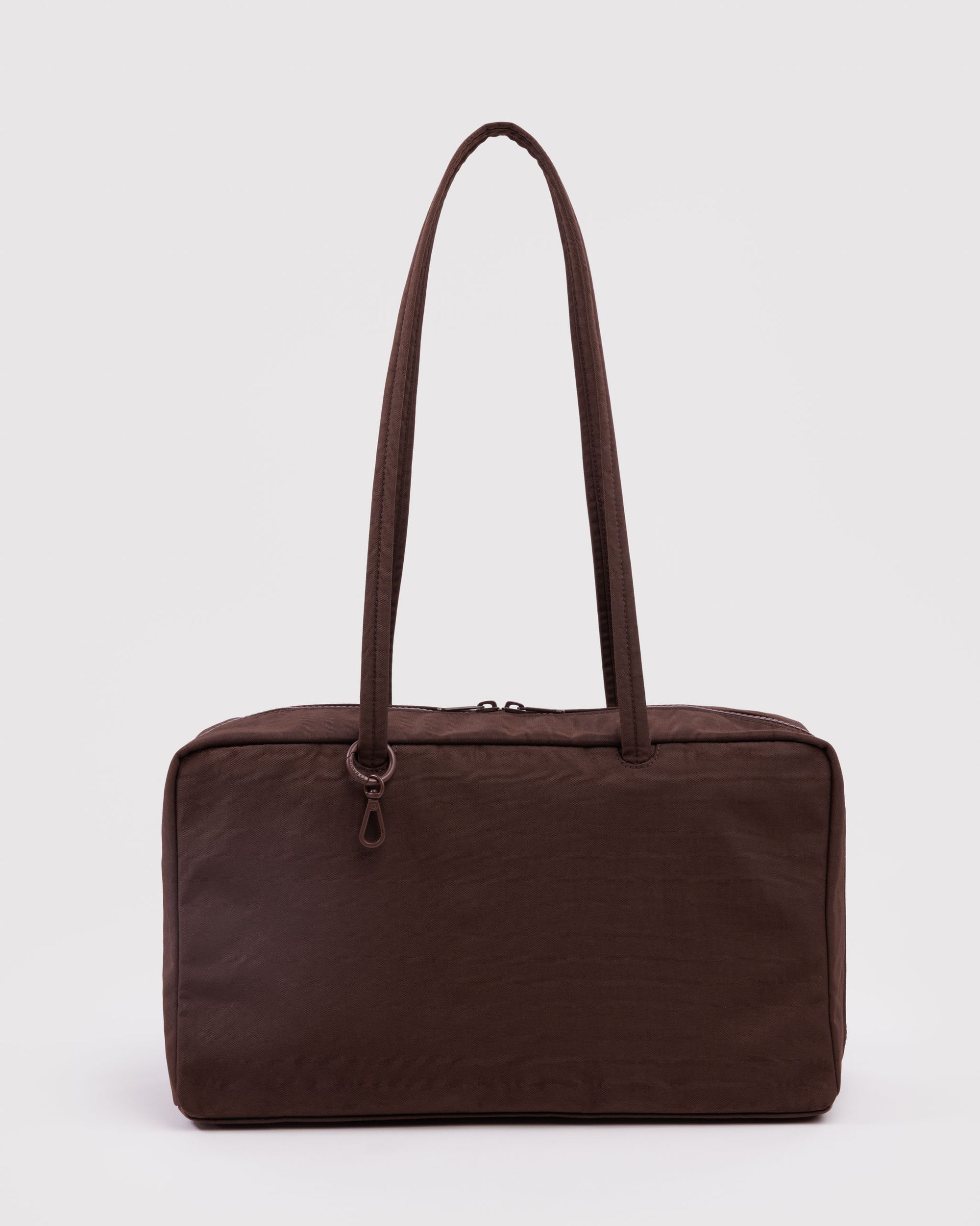 BAGGU Medium Nylon Bowler Bag - Coffee