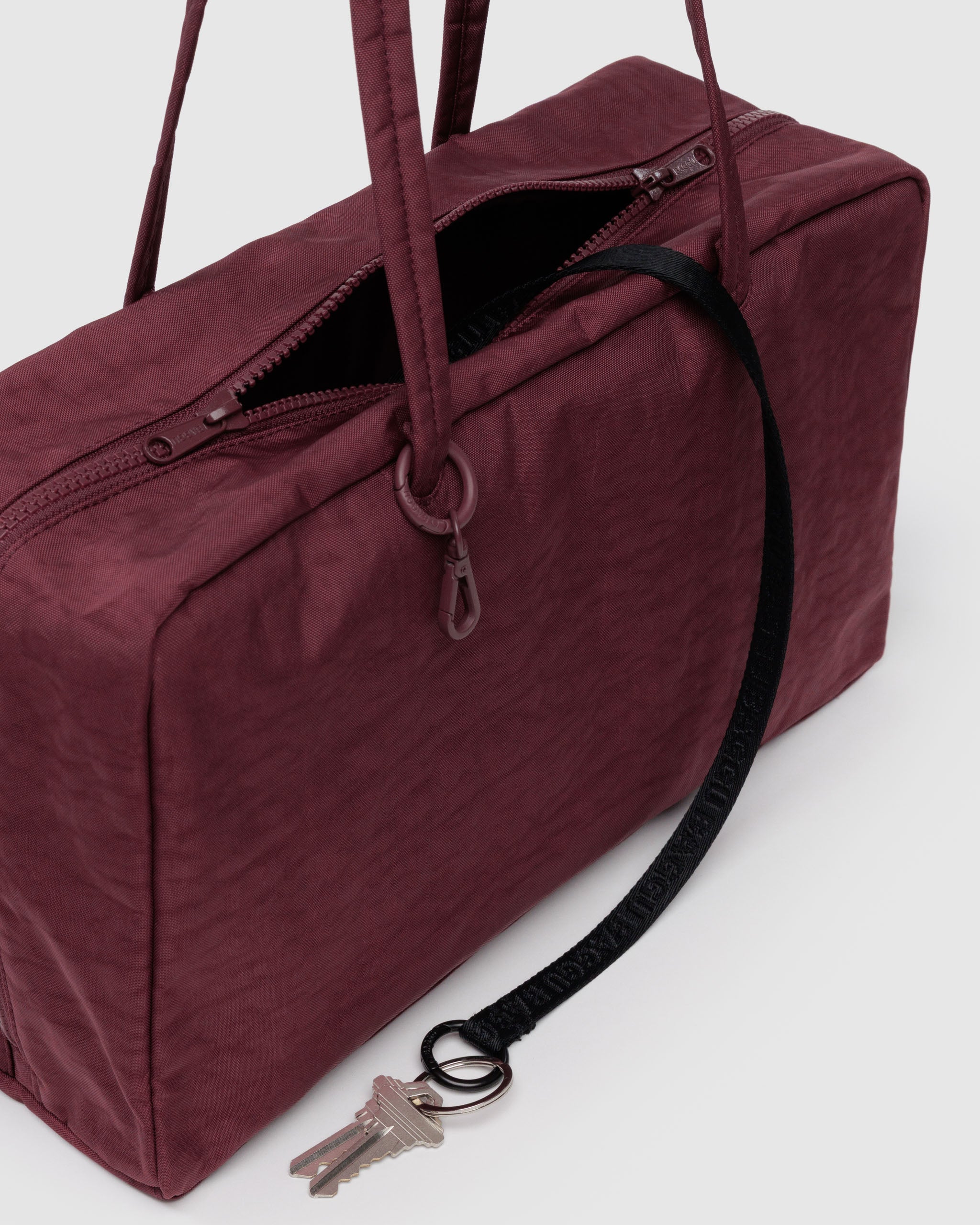 BAGGU Medium Nylon Bowler Bag - Mahogany