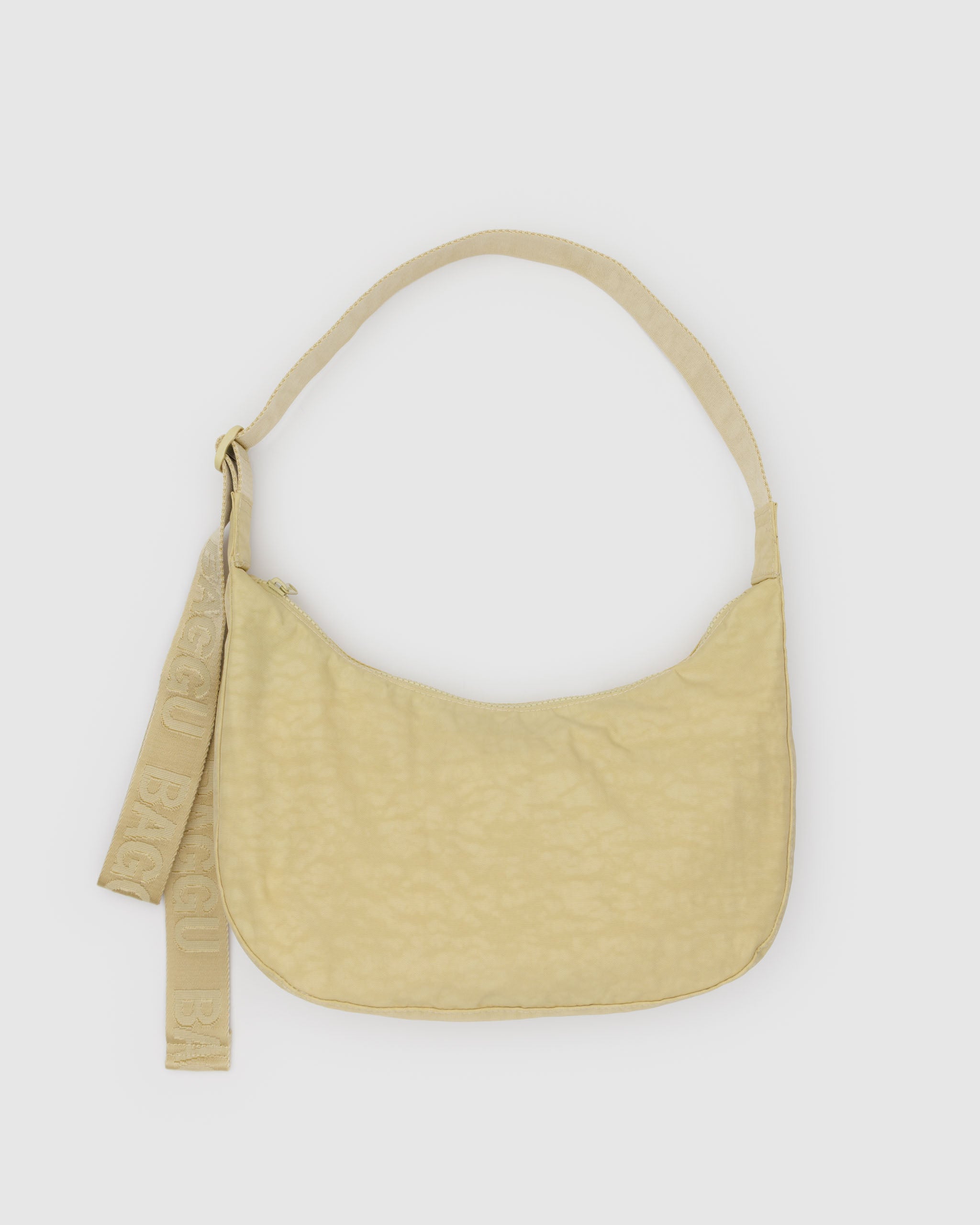 BAGGU Medium Nylon Crescent Bag - Butter