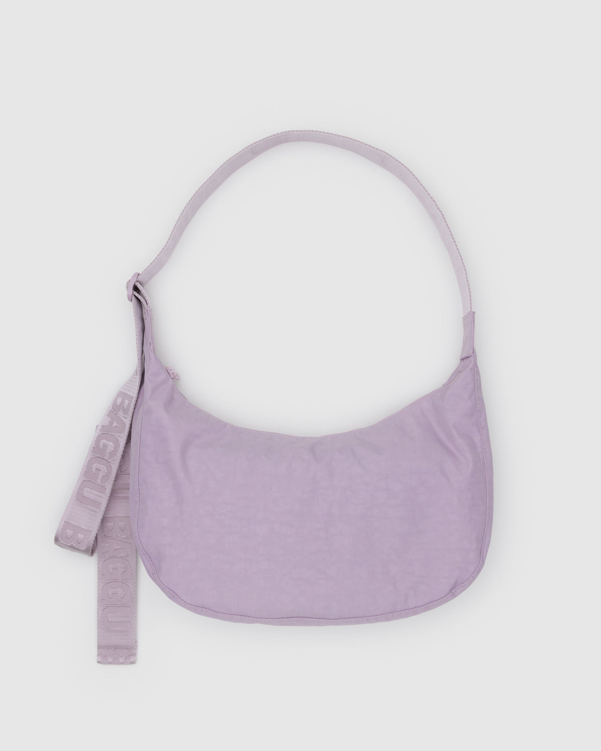 BAGGU Medium Nylon Crescent Bag - Dusty Pink