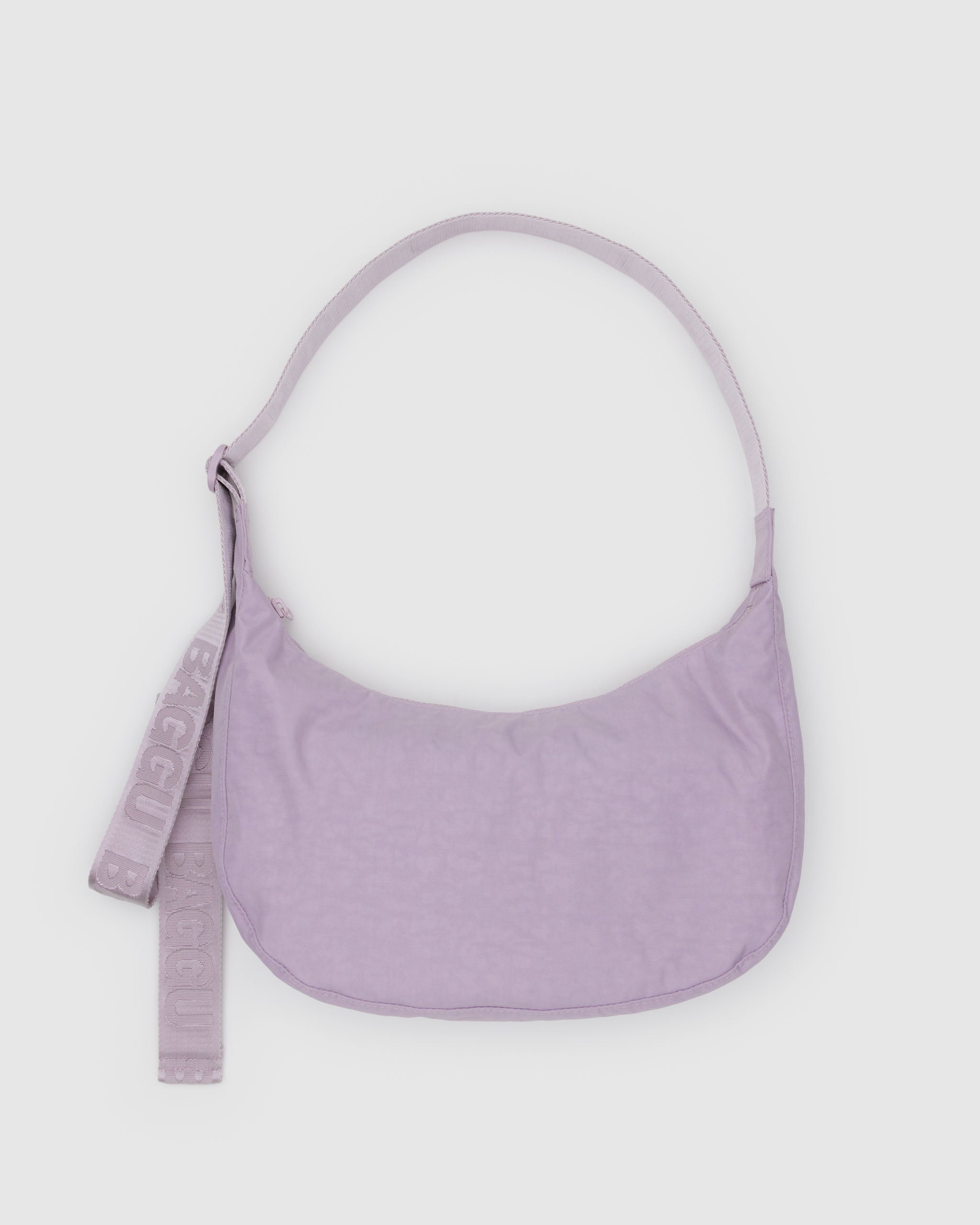 BAGGU Medium Nylon Crescent Bag - Dusty Pink