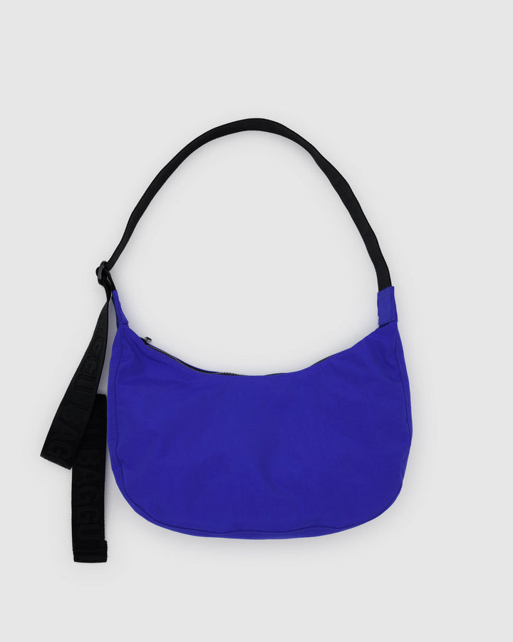 BAGGU Medium Nylon Crescent Bag - Lapis