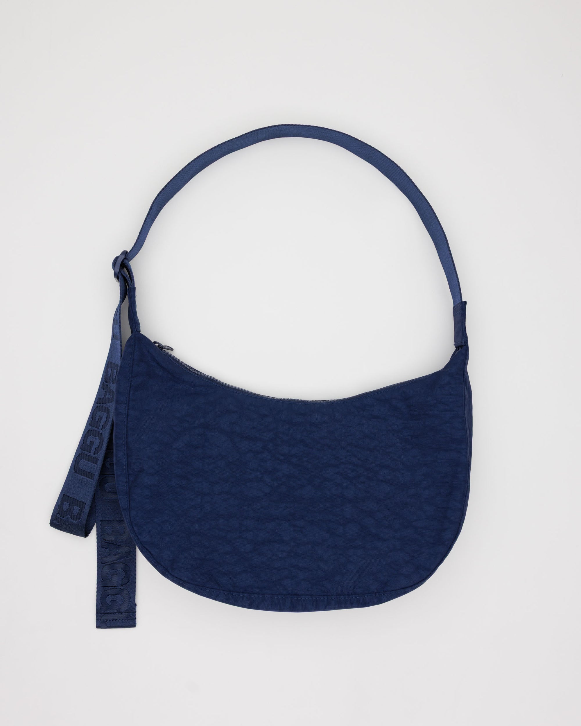 BAGGU Medium Nylon Crescent Bag - Navy