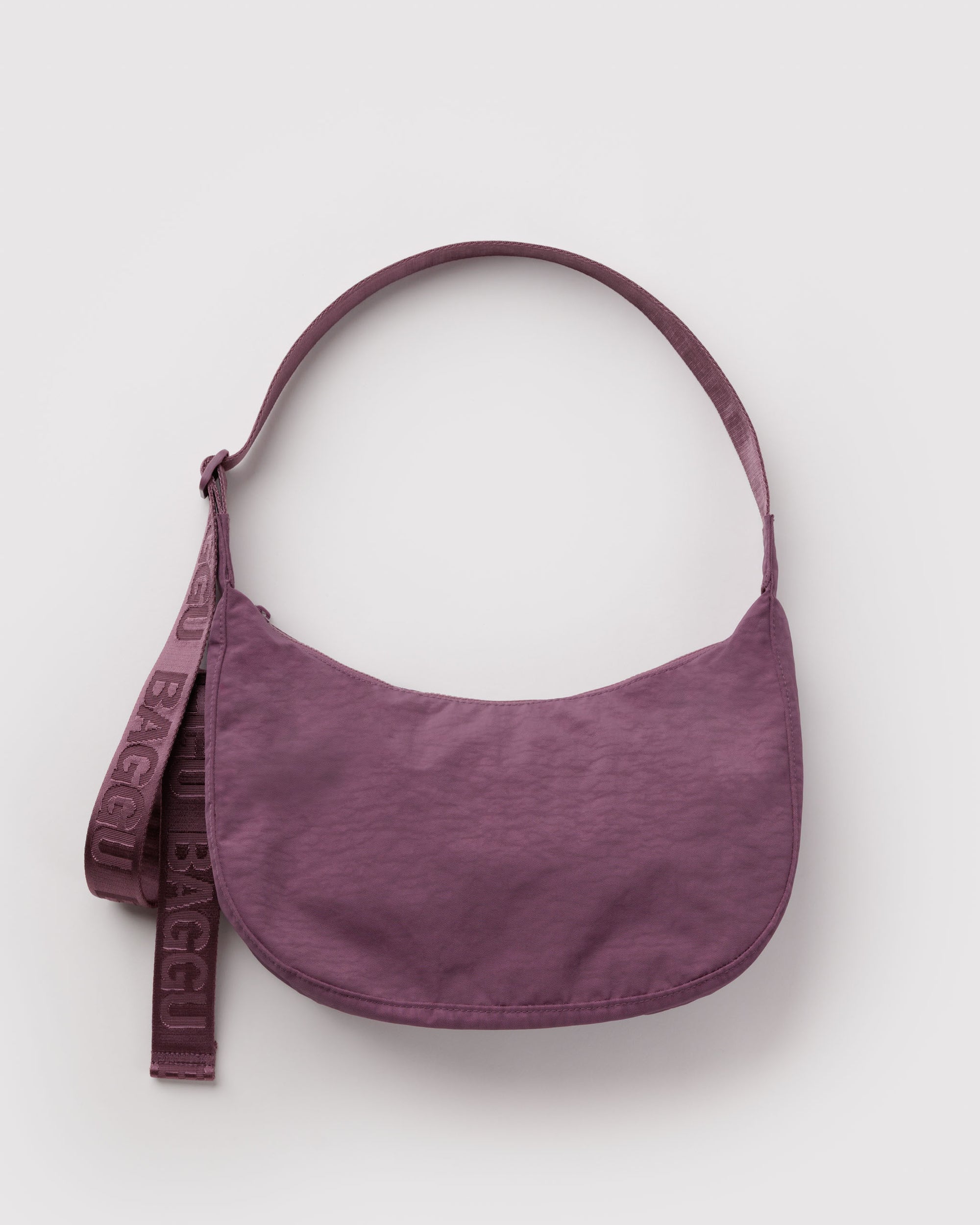 BAGGU Medium Nylon Crescent Bag - Wild Plum