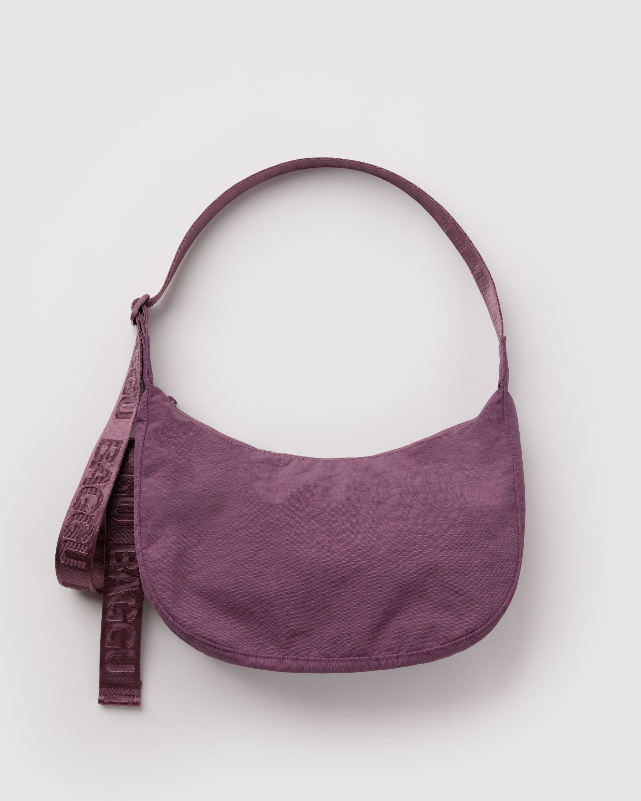 BAGGU Medium Nylon Crescent Bag - Wild Plum