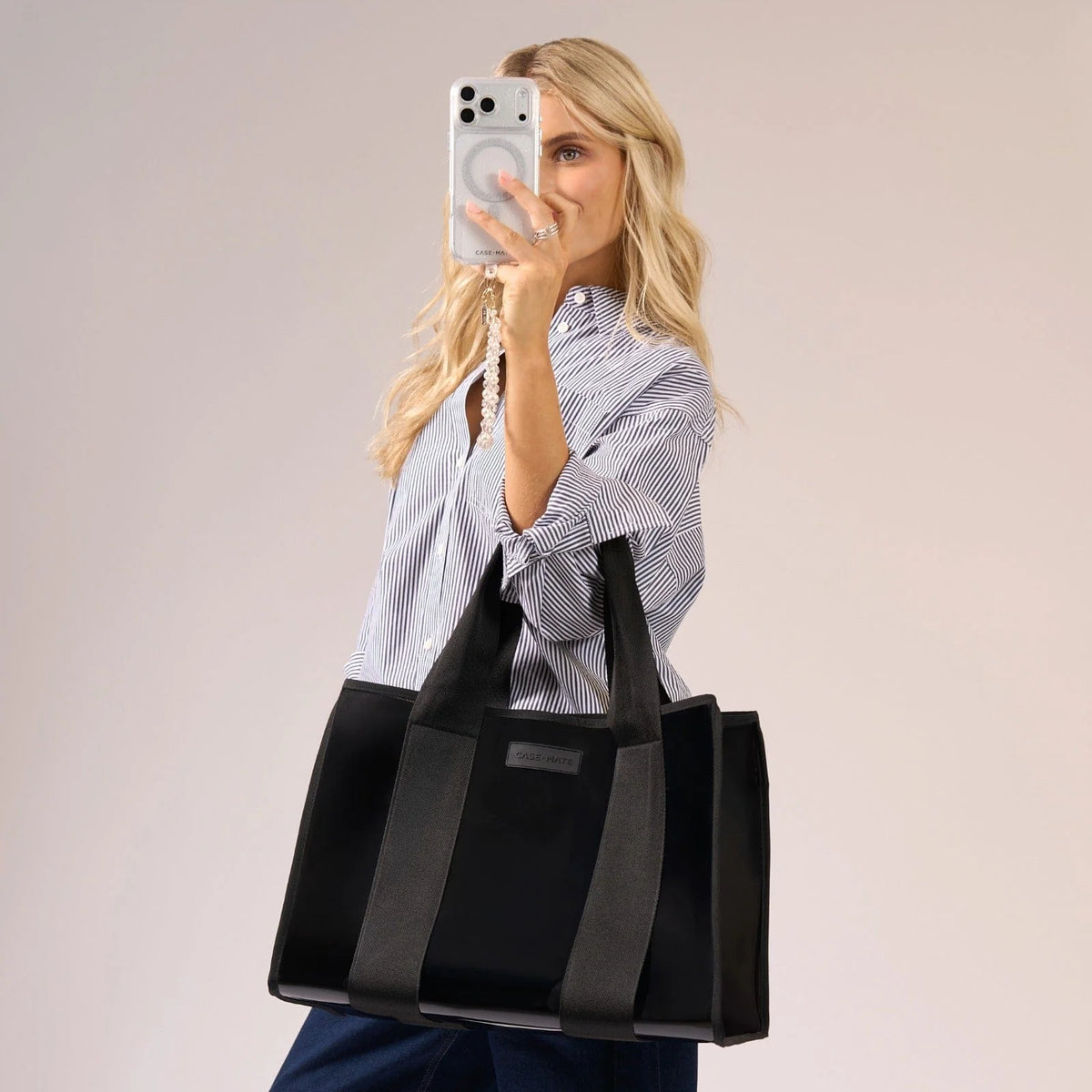 Case-Mate Midnight Black Jelly Tote Bag