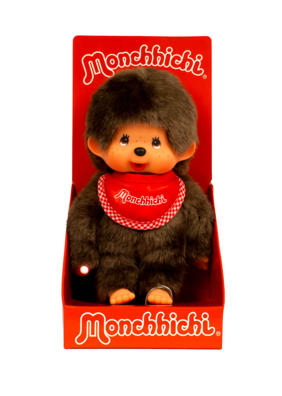 Monchhichi - Standard Boy W/ Red Bib