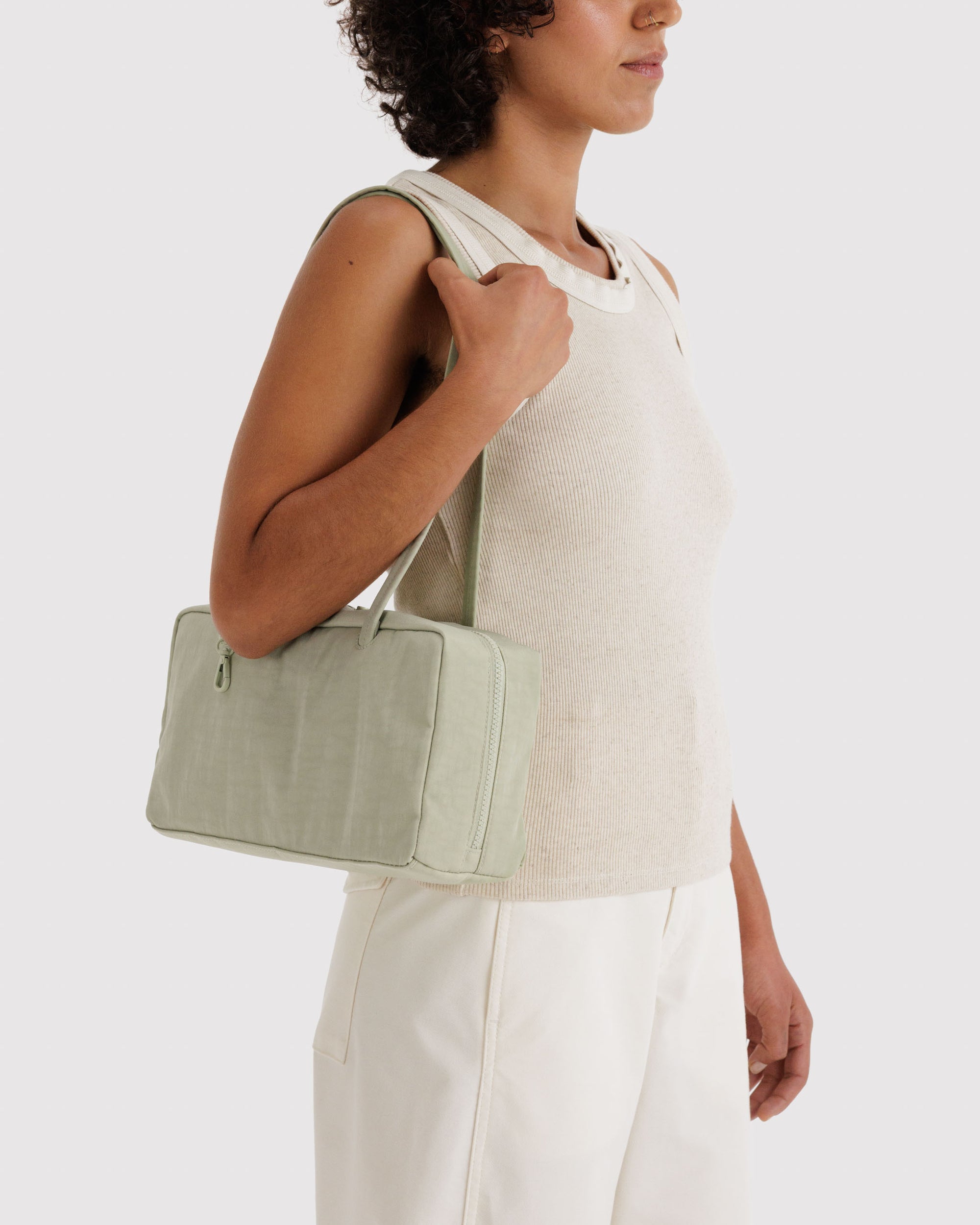 BAGGU Nylon Bowler Bag - Celadon