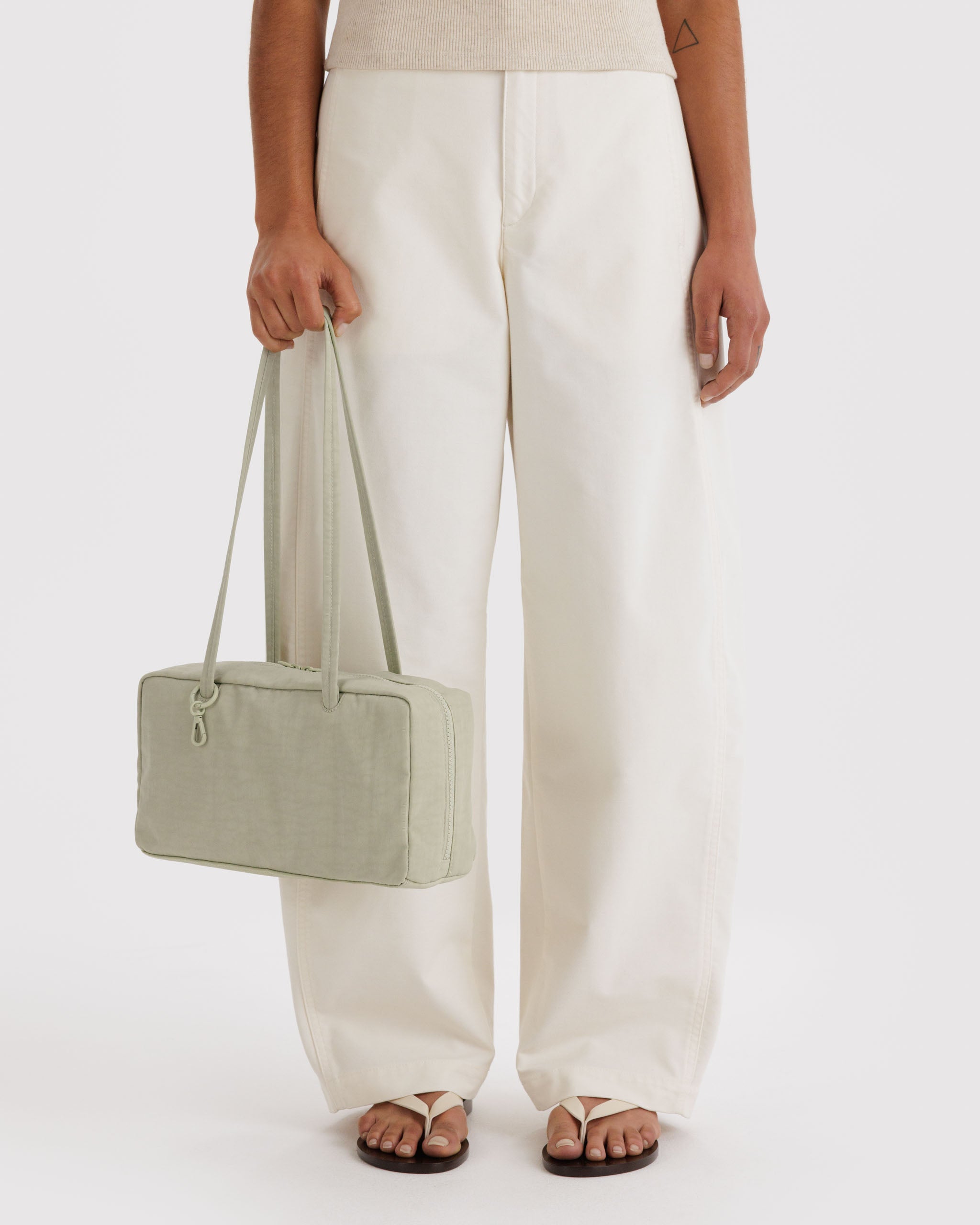 BAGGU Nylon Bowler Bag - Celadon