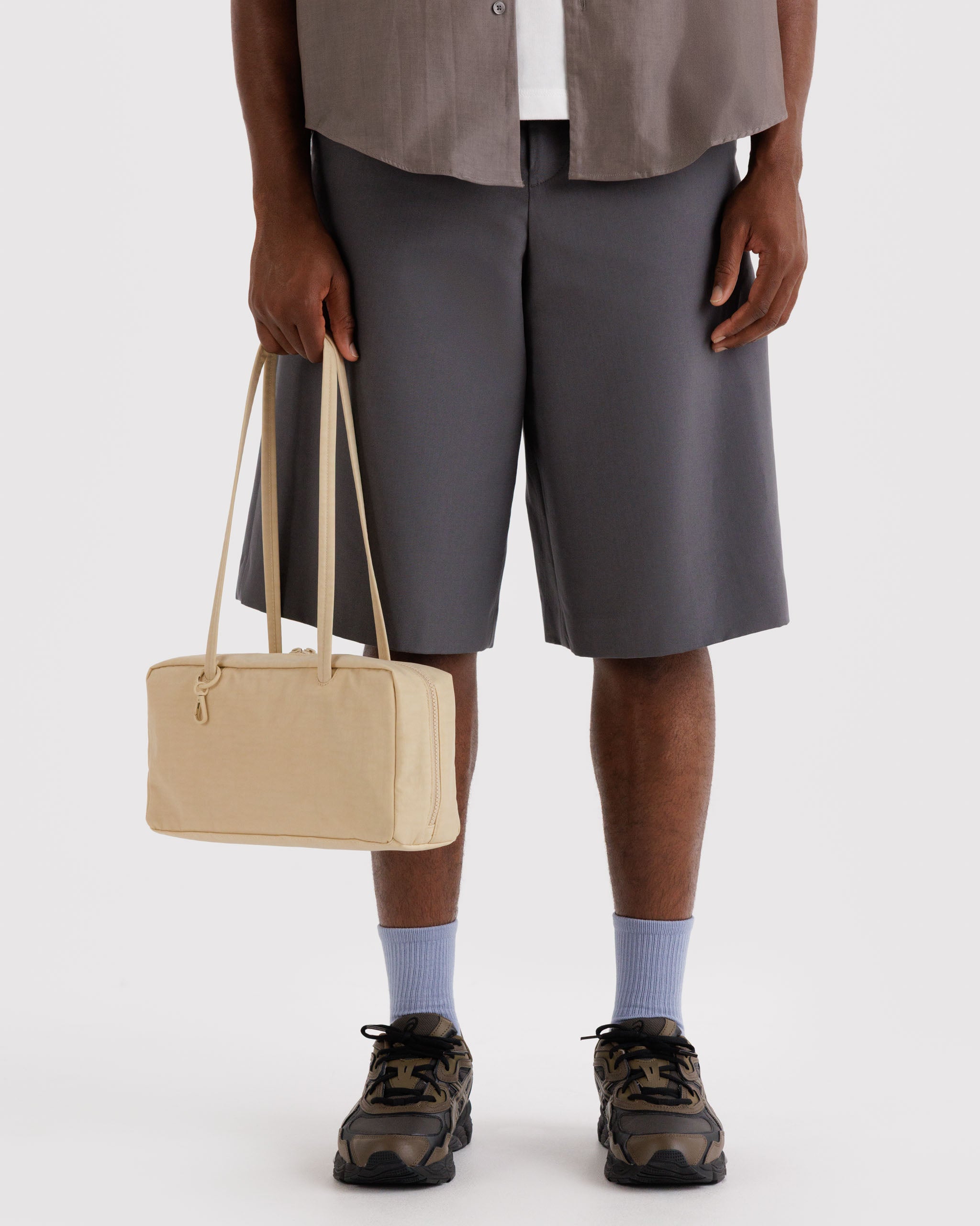 BAGGU Nylon Bowler Bag - Custard