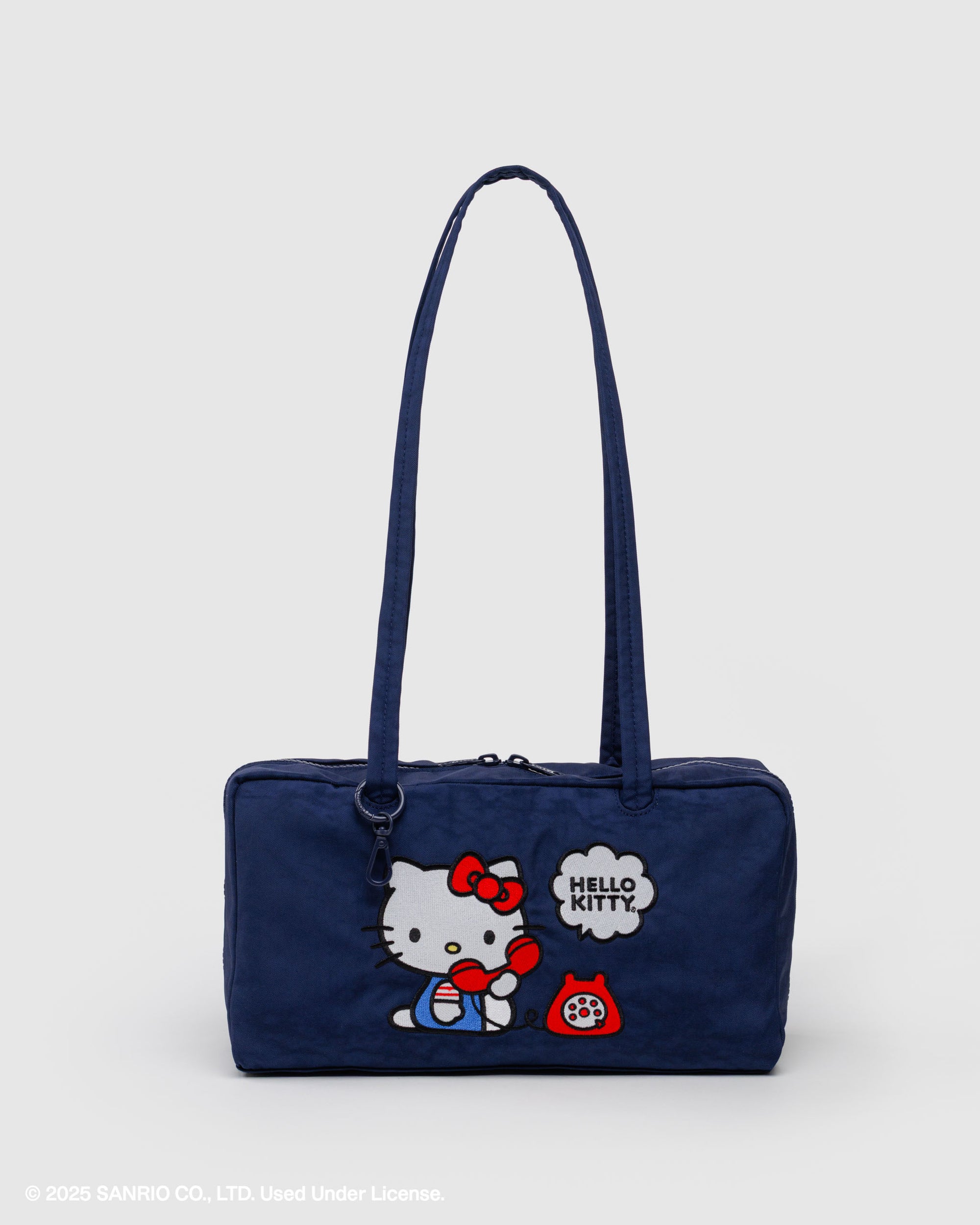 BAGGU Nylon Bowler Bag - Embroidered Hello Kitty Phone