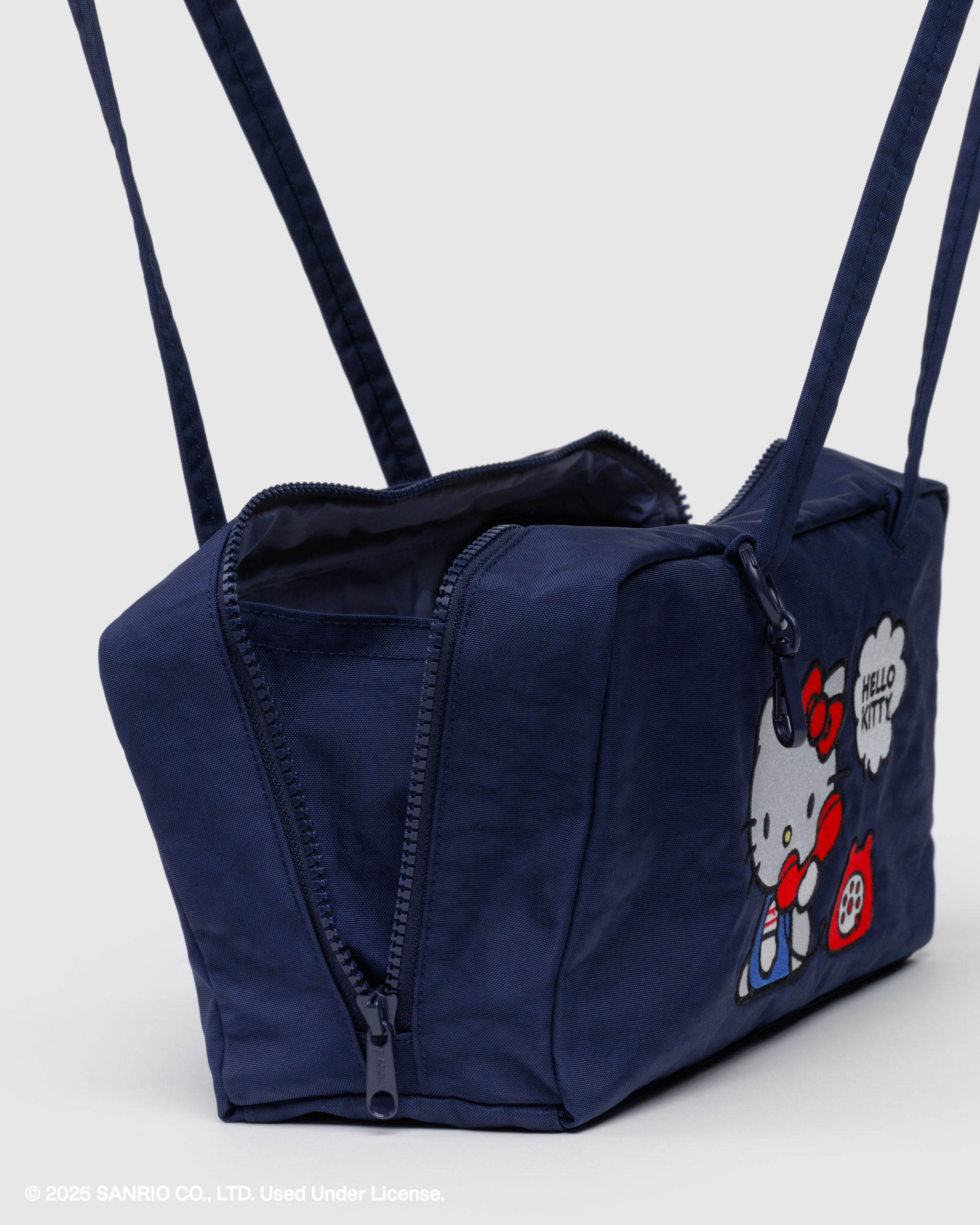 BAGGU Nylon Bowler Bag - Embroidered Hello Kitty Phone
