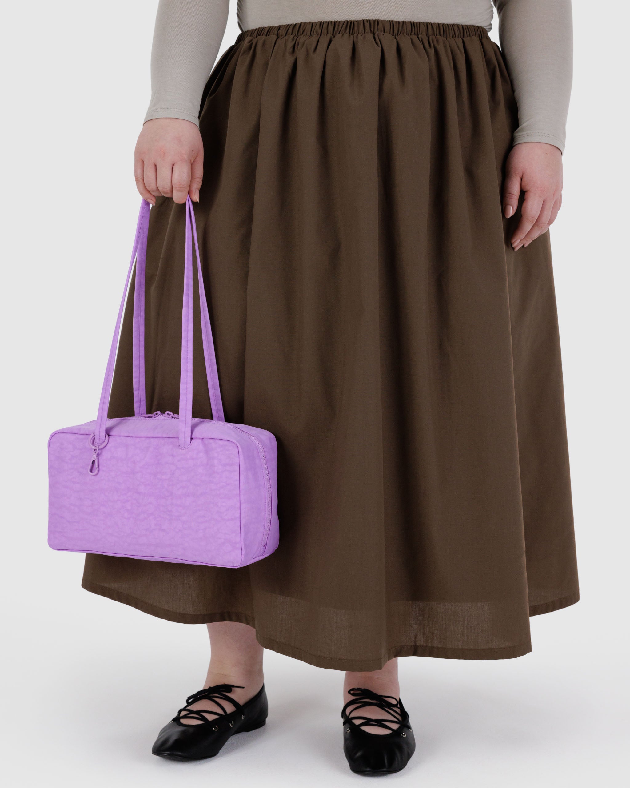 BAGGU Nylon Bowler Bag - Rose