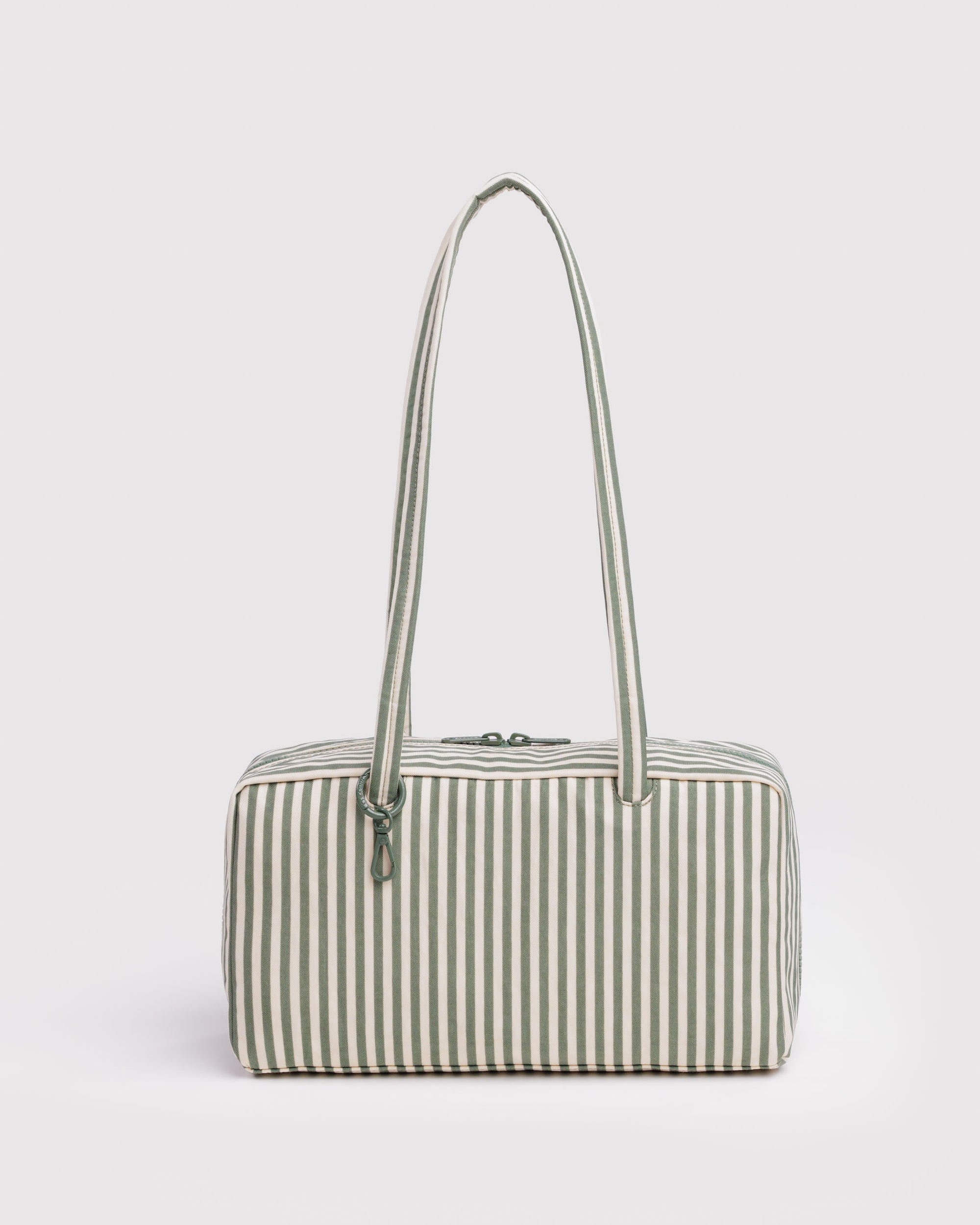 BAGGU Nylon Bowler Bag - Sage Stripe