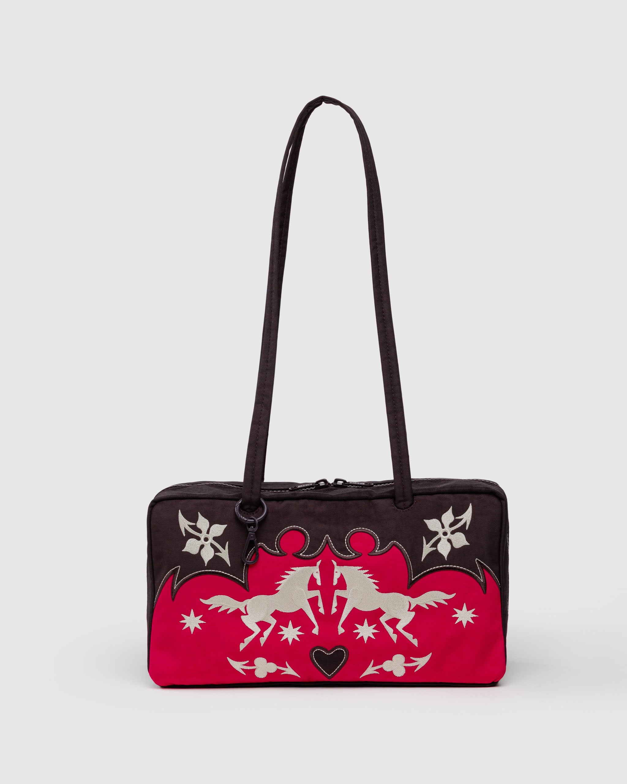 BAGGU Nylon Bowler Bag - Western Applique