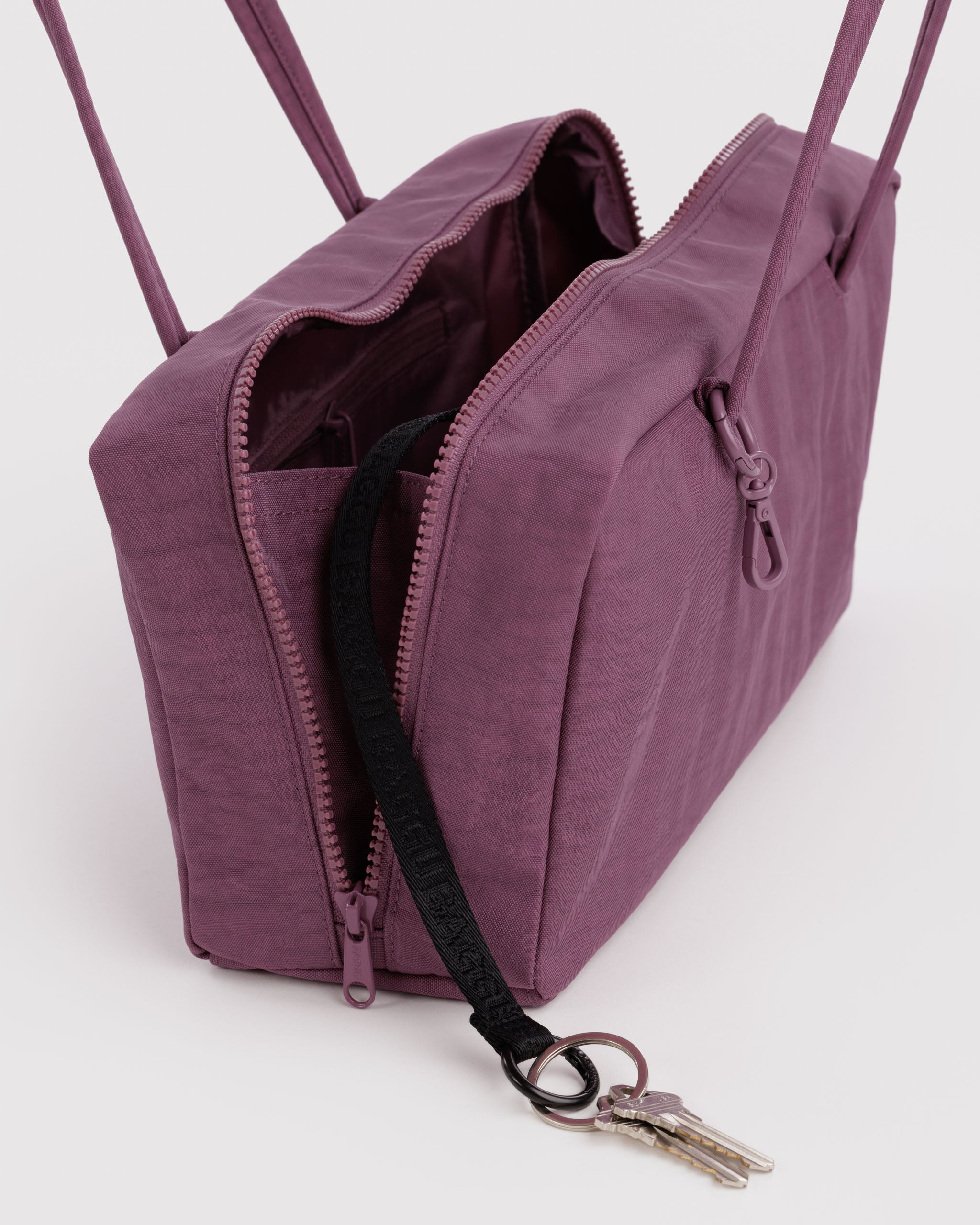 BAGGU Nylon Bowler Bag - Wild Plum