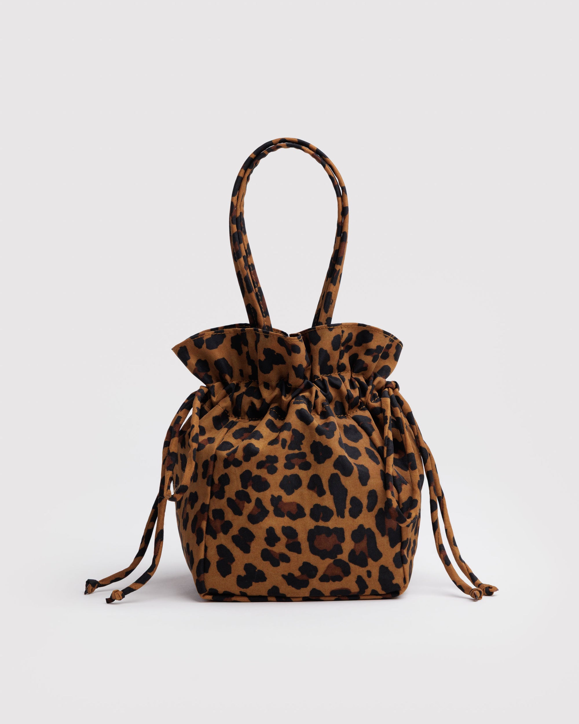 BAGGU Nylon Drawstring Bag - Leopard
