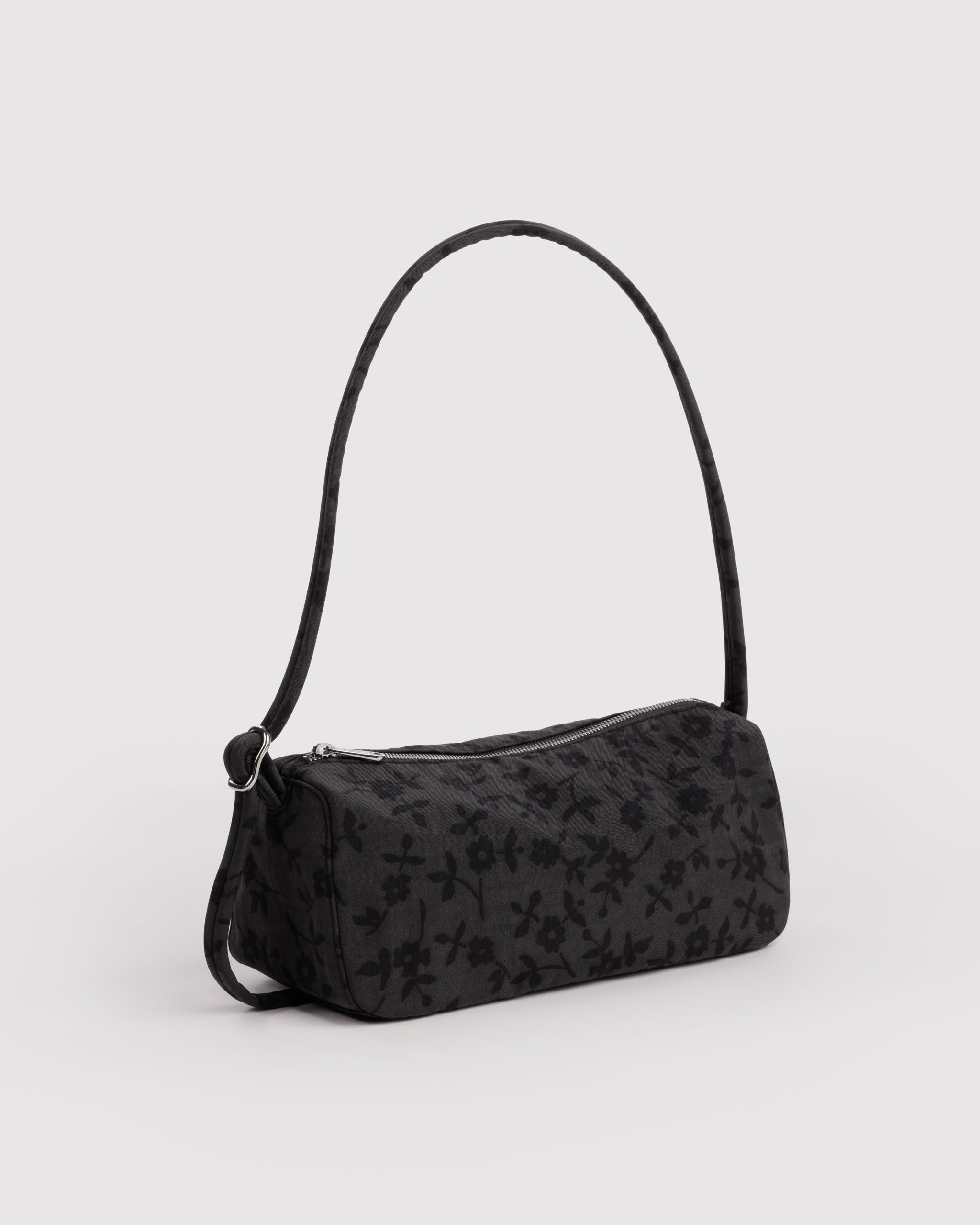 BAGGU Nylon Loaf Bag - Charcoal Ditsy Floral