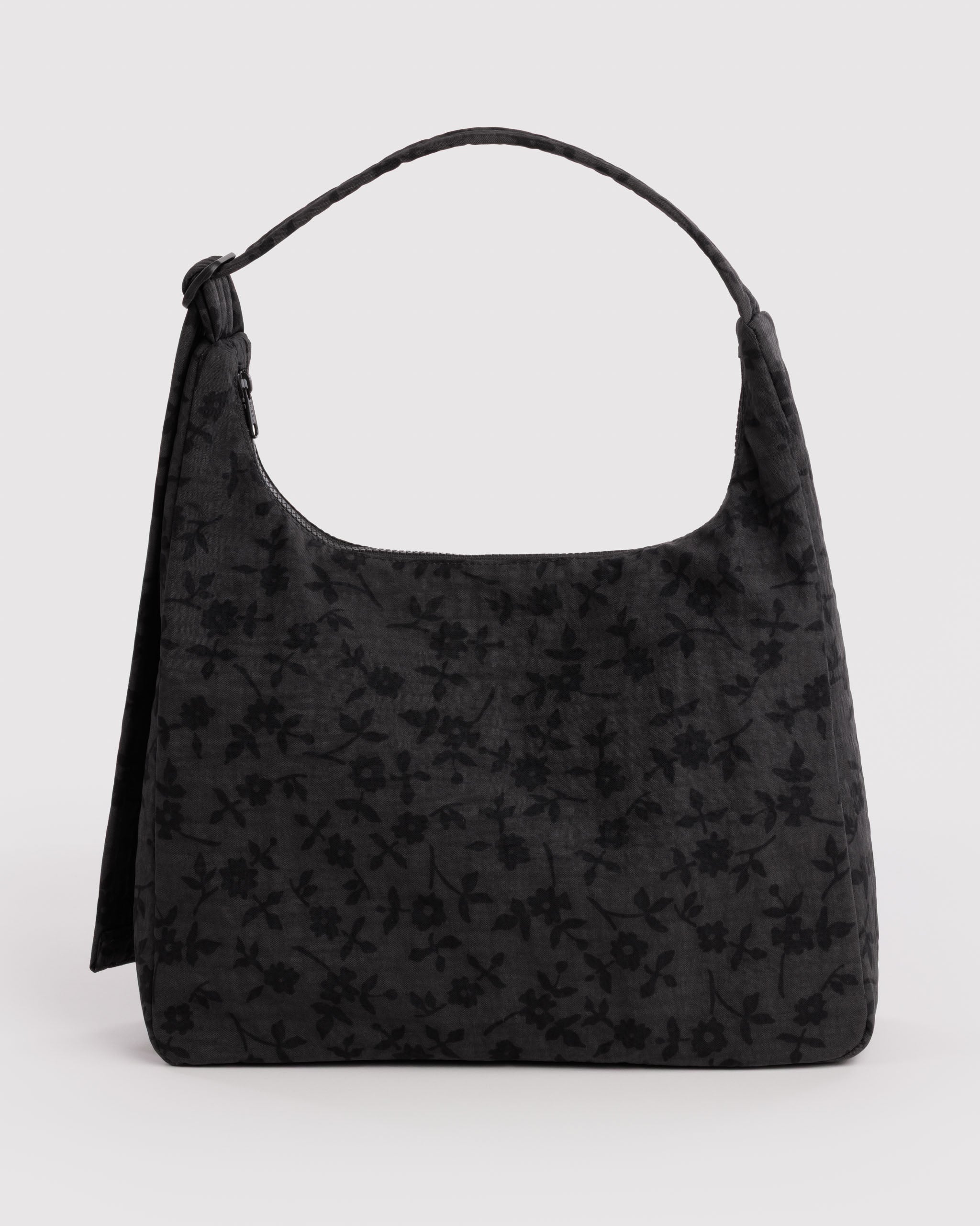 BAGGU Nylon Shoulder Bag - Charcoal Ditsy Floral