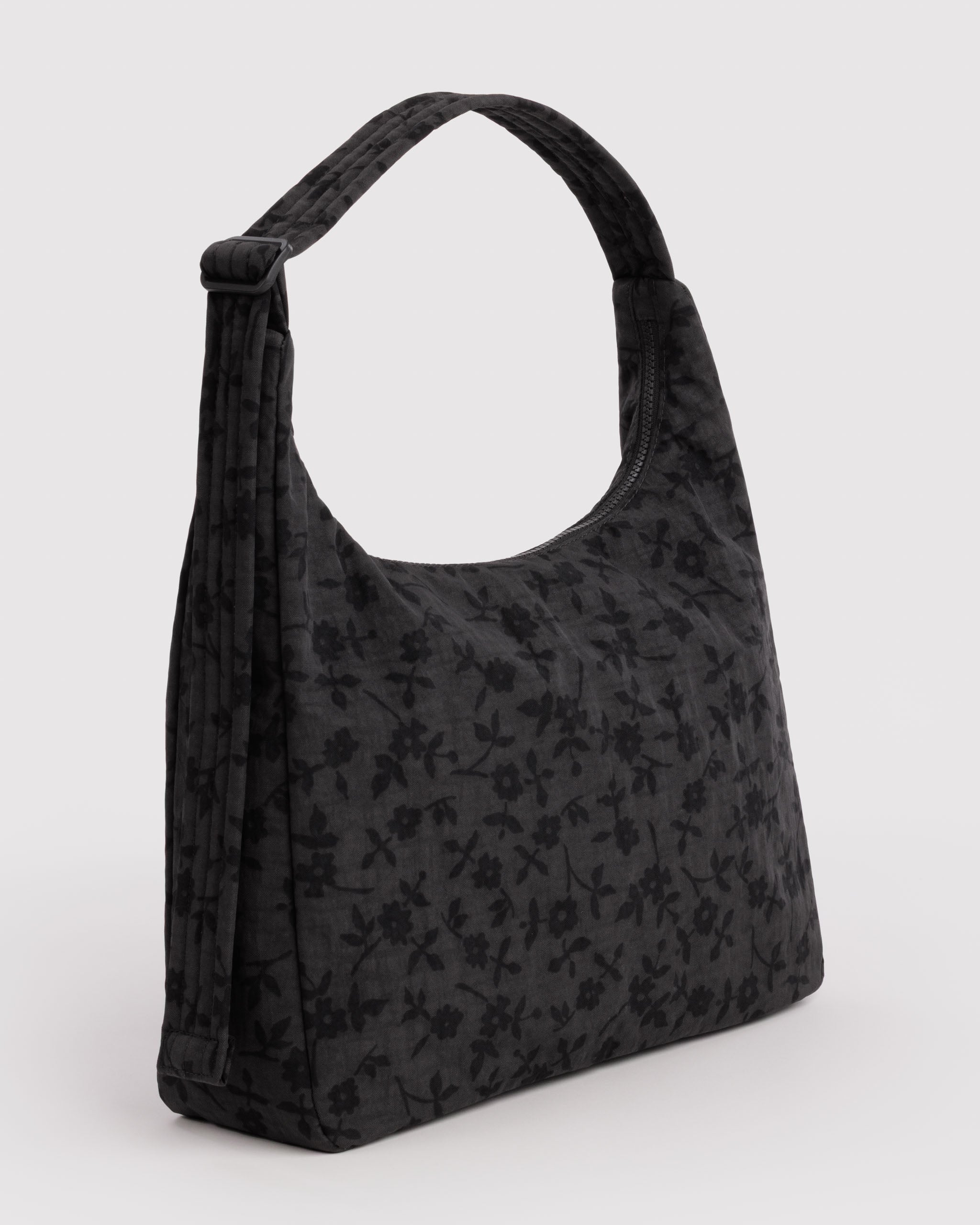 BAGGU Nylon Shoulder Bag - Charcoal Ditsy Floral