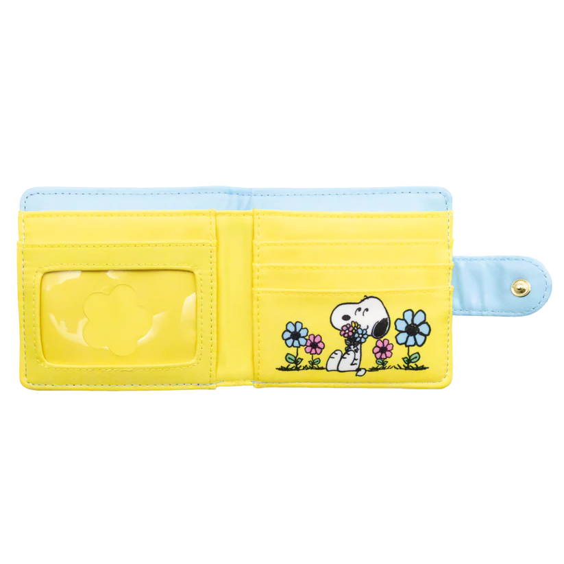 Peanuts Sherbet Spring Padded Nylon Bi-Fold Wallet