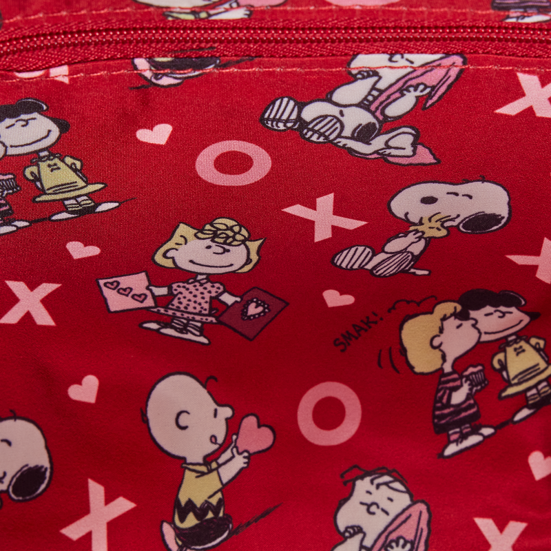 Loungefly  Peanuts Snoopy Valentine's Day Charm Crossbody Bag