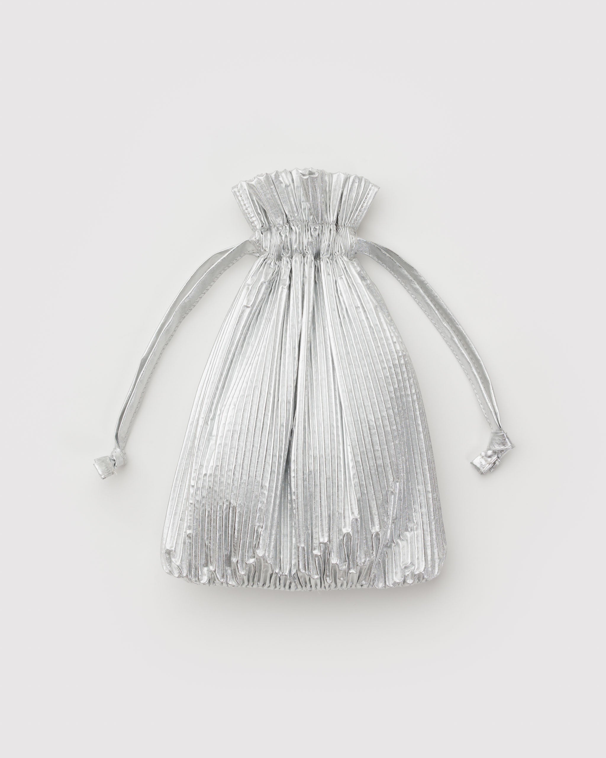 BAGGU Pleated - Chrome Metallic